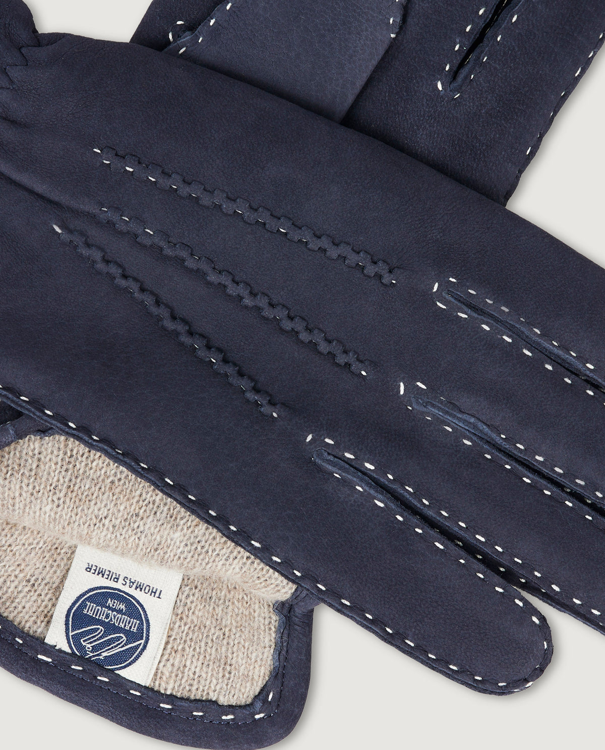 Suede Handschoenen - Donkerblauw