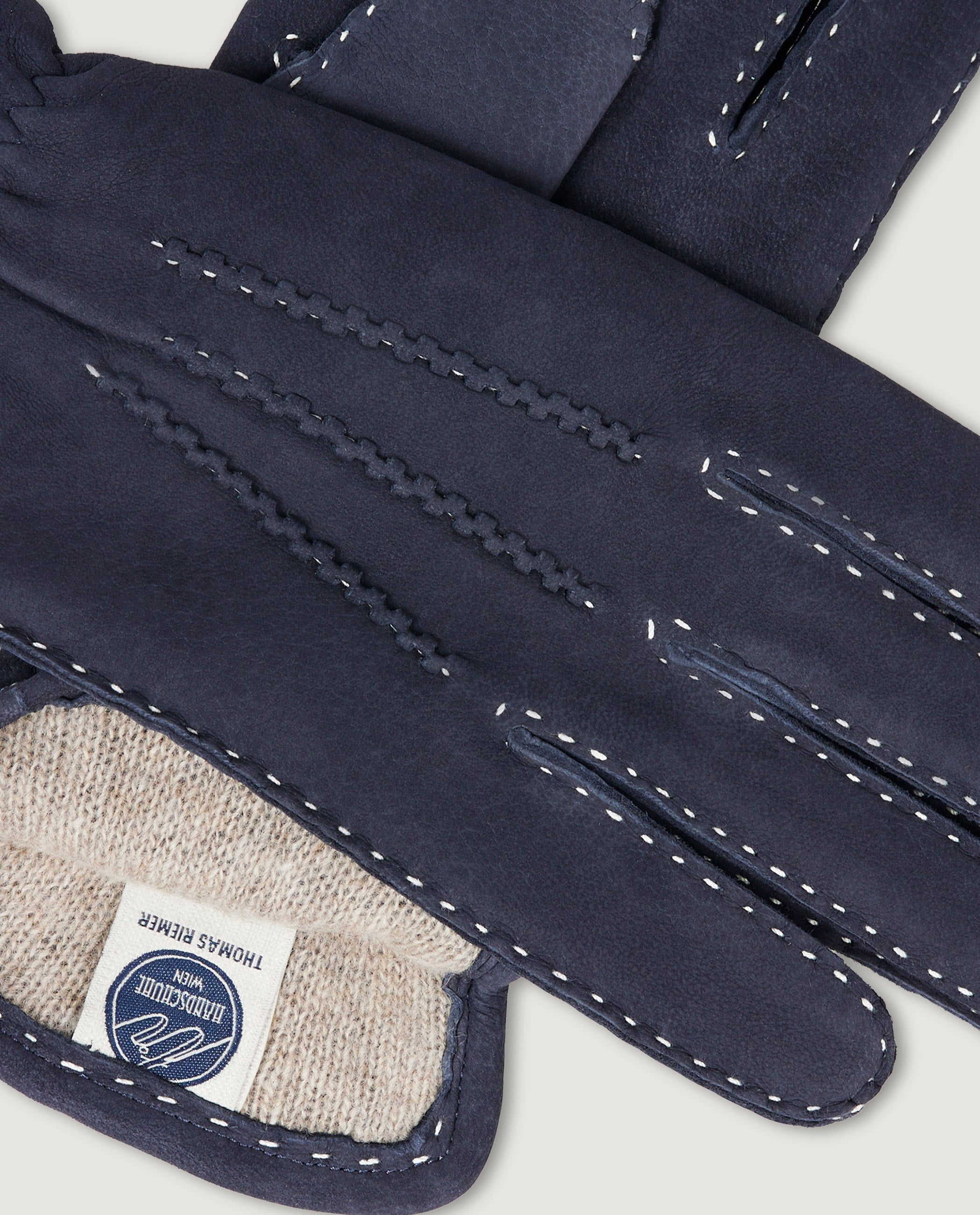 Suede Handschoenen - Donkerblauw