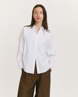 Oversized katoenen blouse