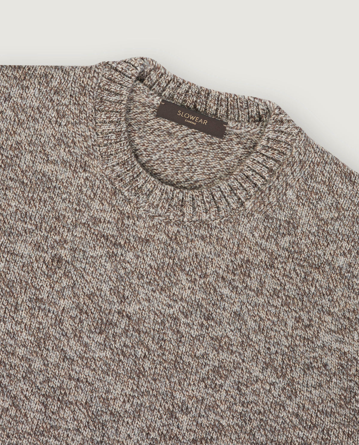 Round Neck Melange Sweater