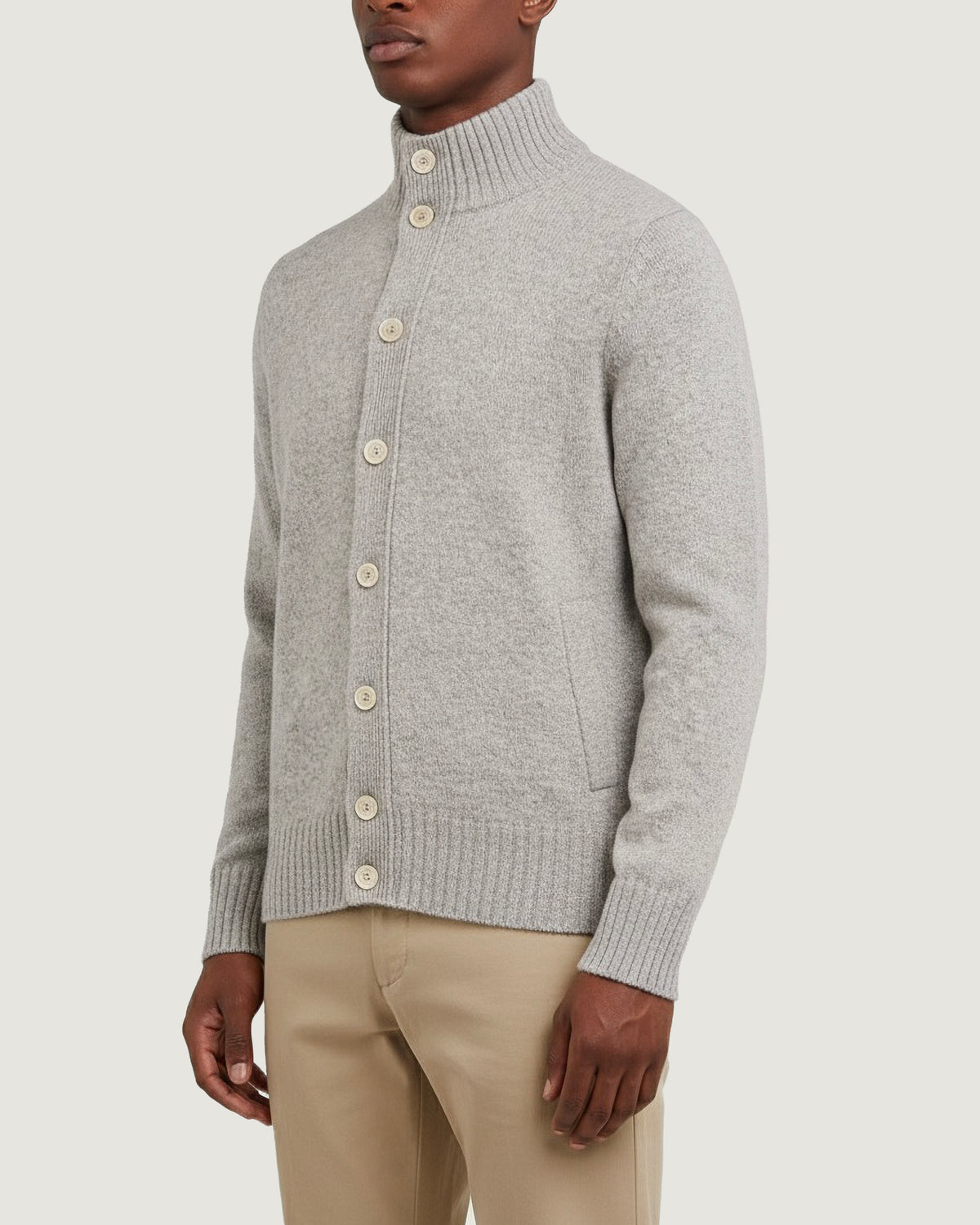 Wollen Chioto Vest - Lichtgrijs