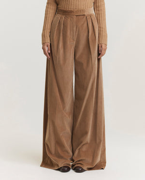 Ribfluwelen pantalon