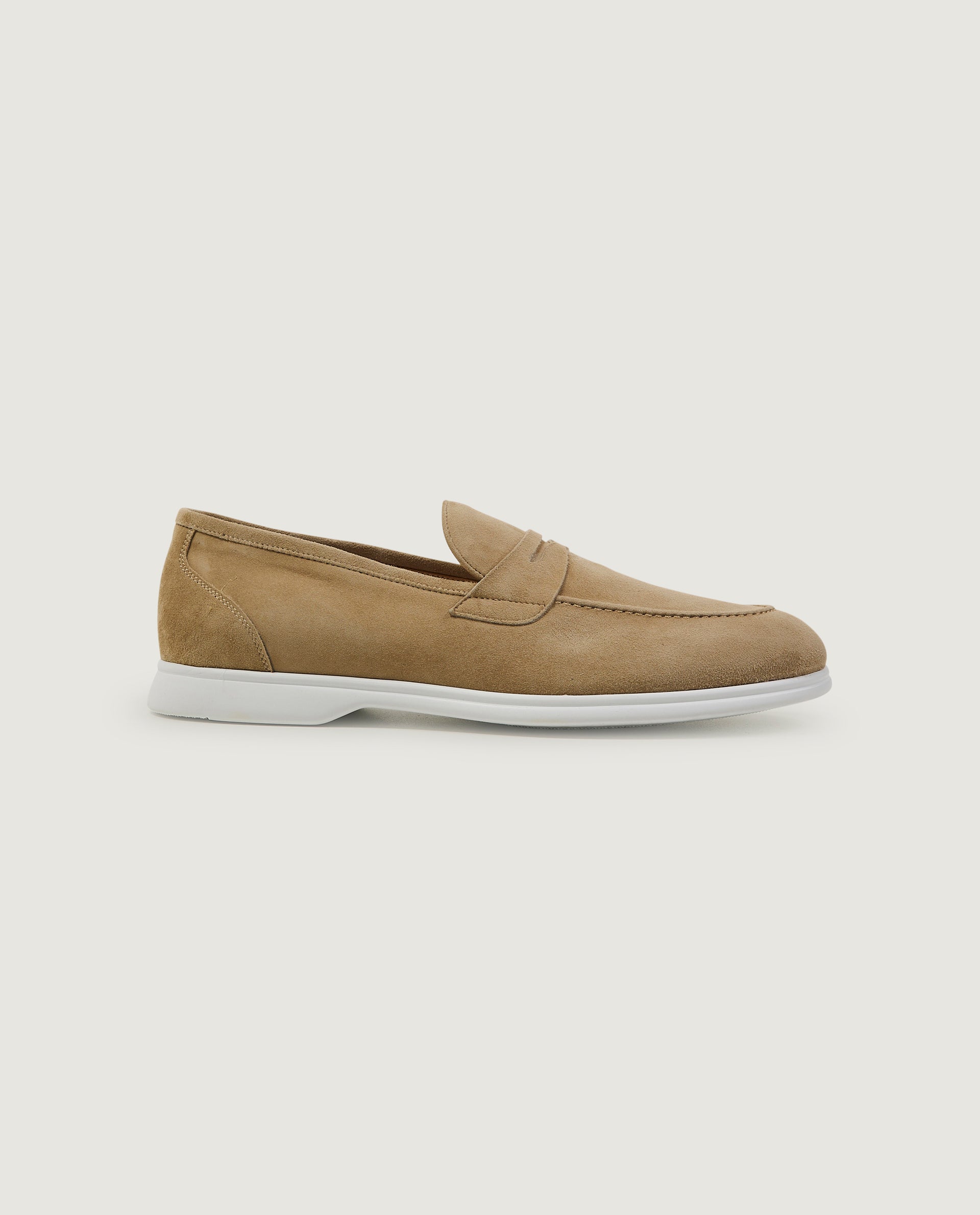 Suede slip-ons