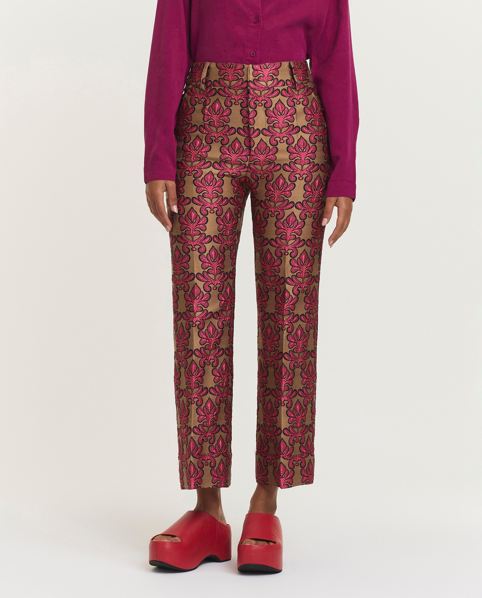 Jacquard trousers