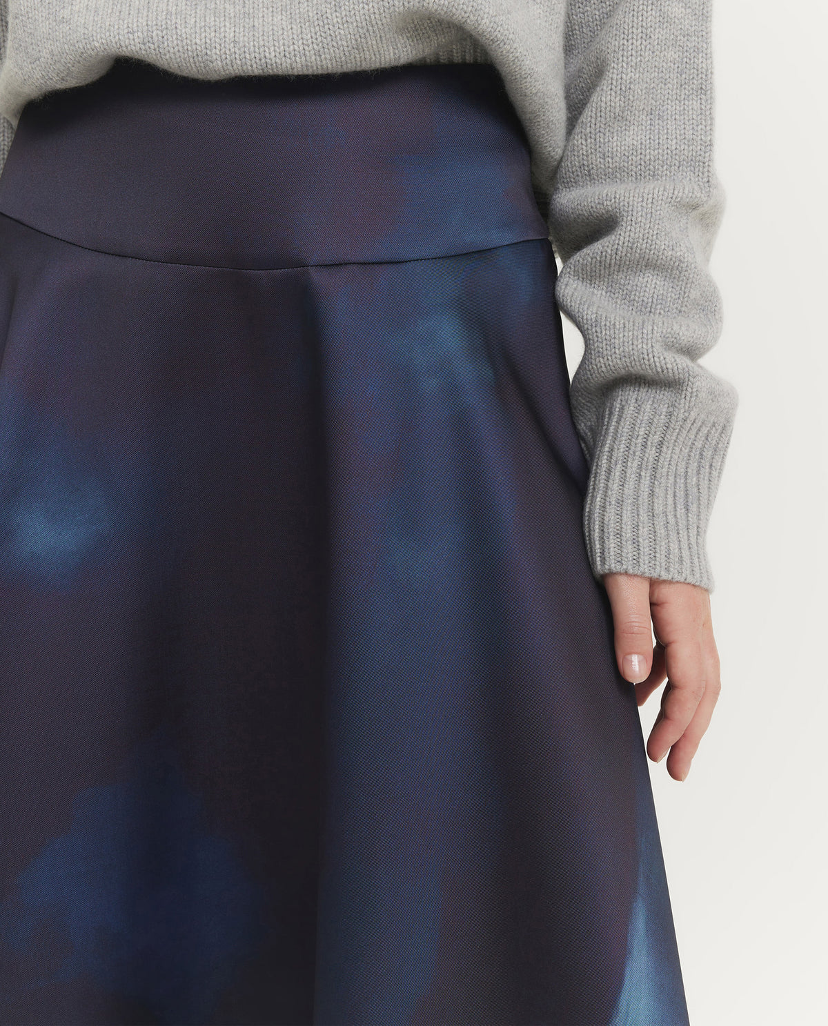 Midi Patterned Skirt