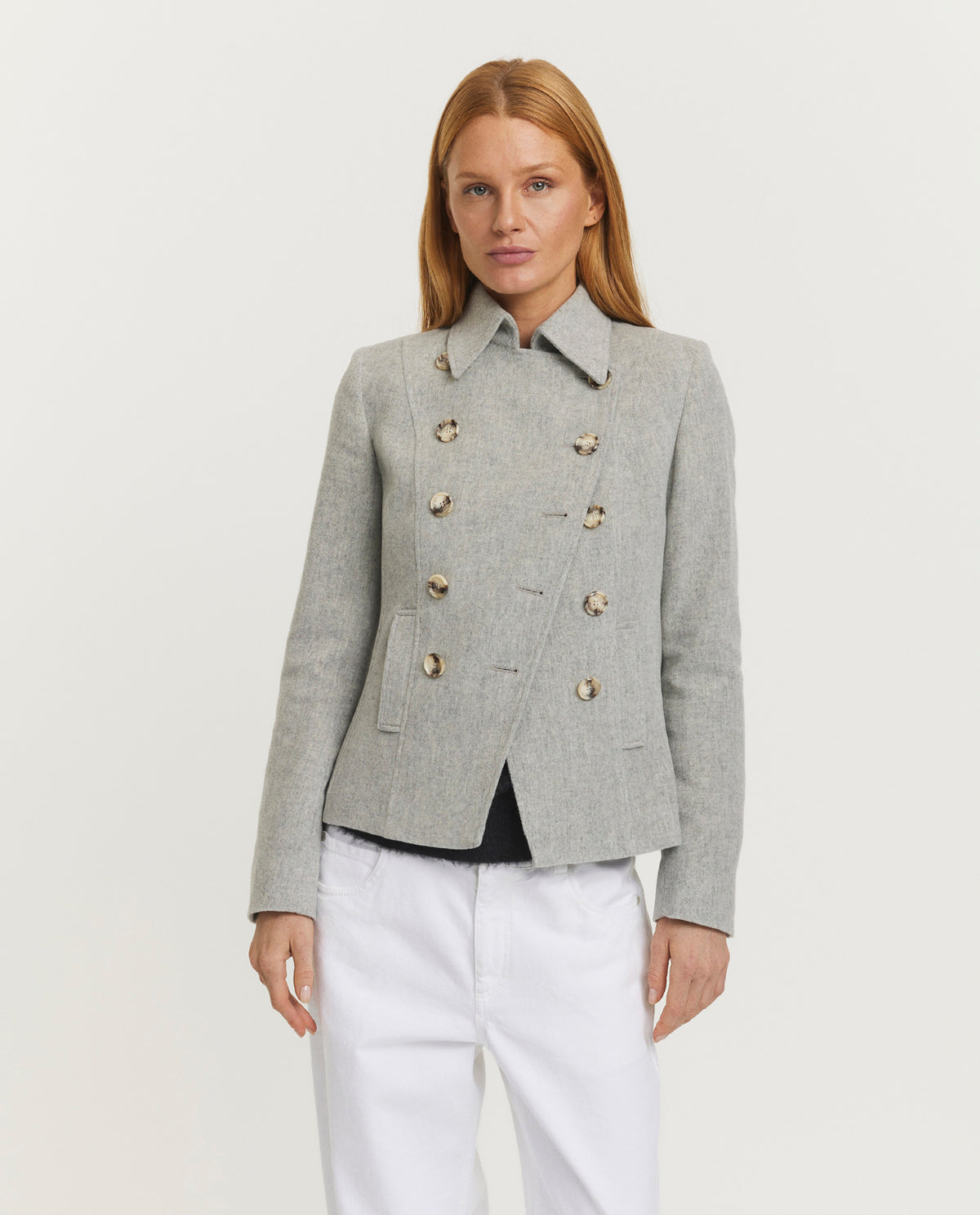 Wool-cashmere blazer