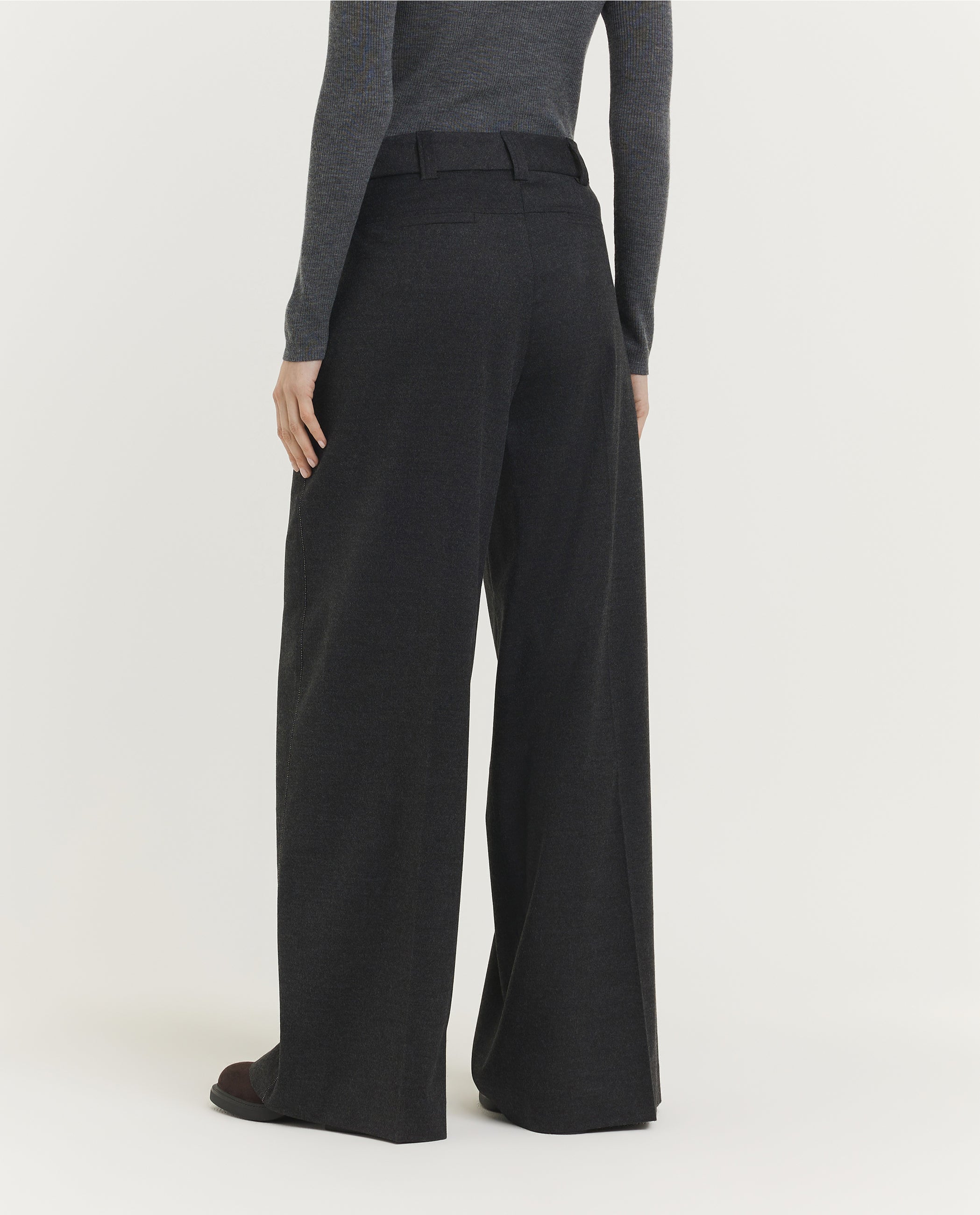 Wide Flared Trousers
