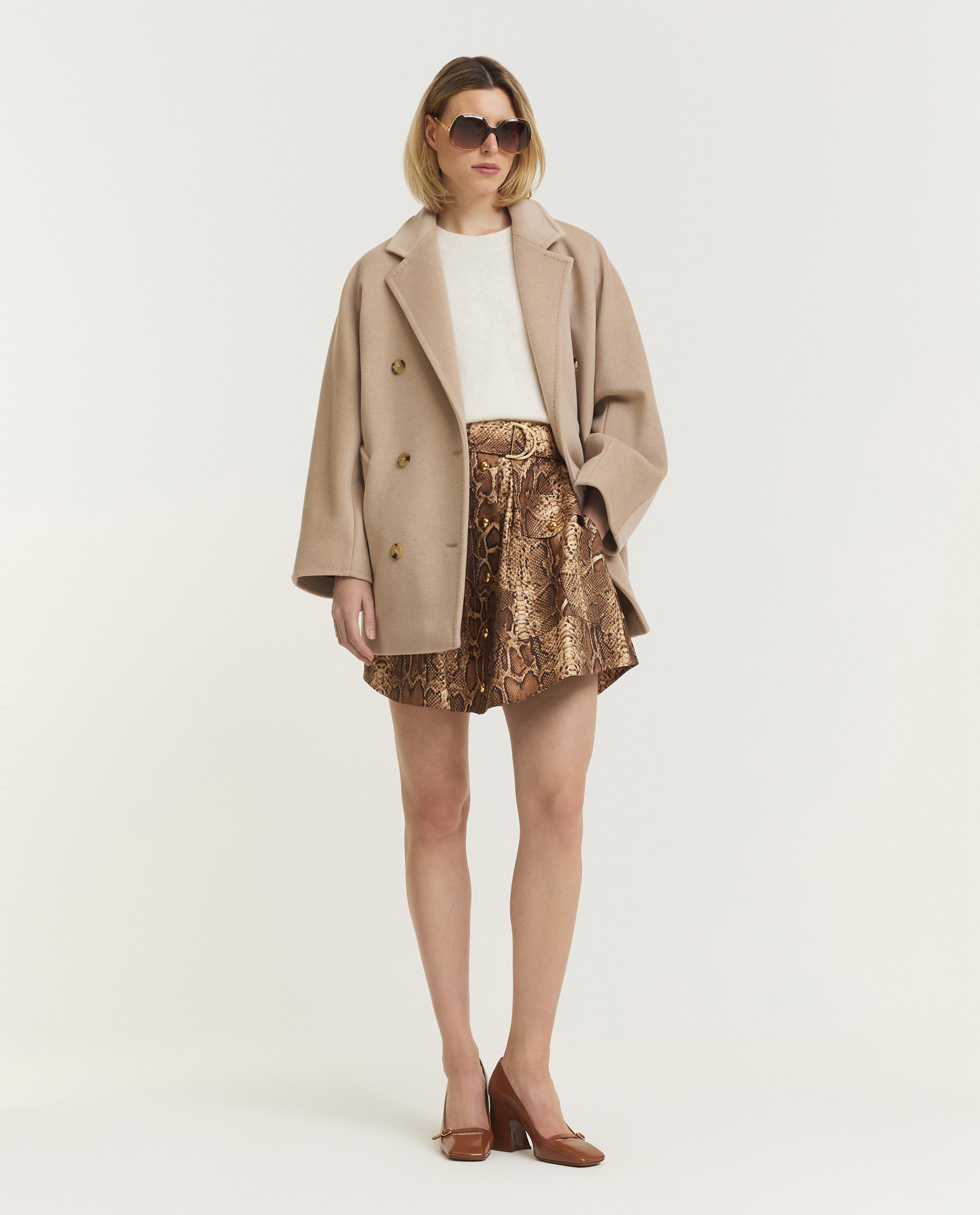 Wool Cashmere Rebus Coat