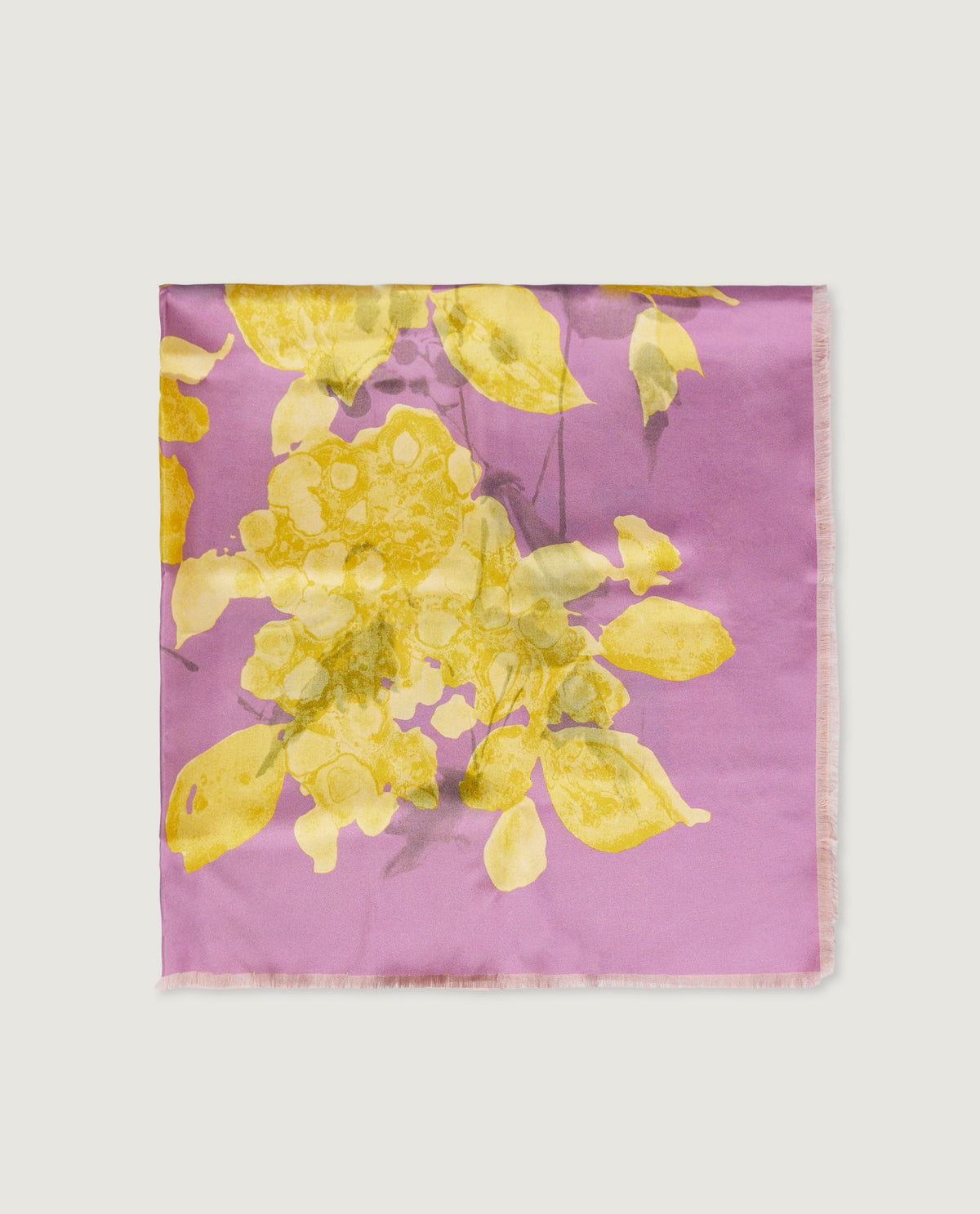 Floraal Zijden Shawl - Roze