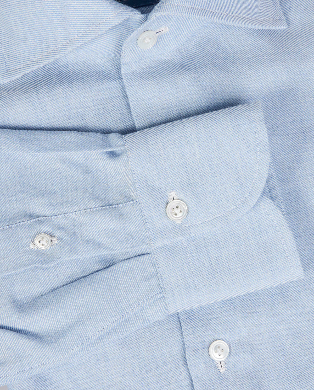 Flanel Twill Shirt - Lichtblauw