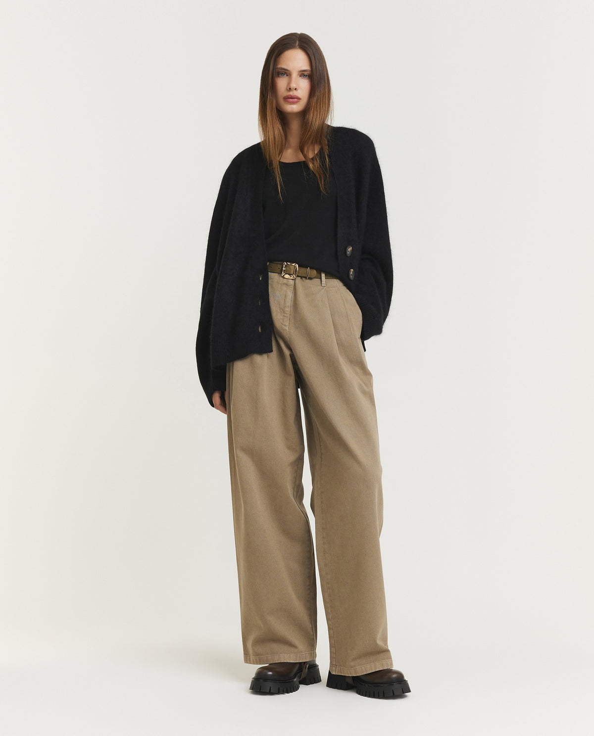 Cashmere Zijden Tank Top - Zwart