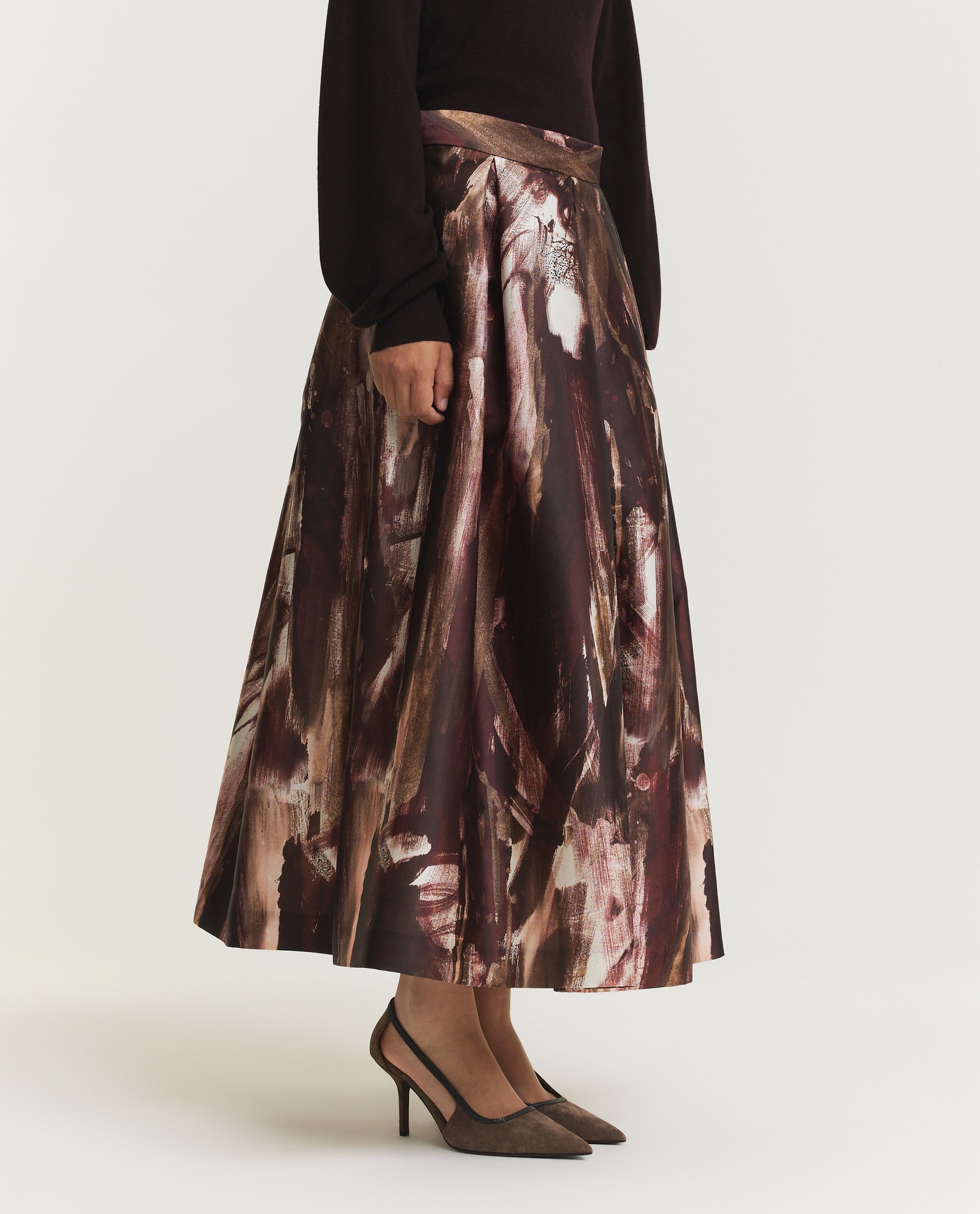 A-Line Midi Skirt