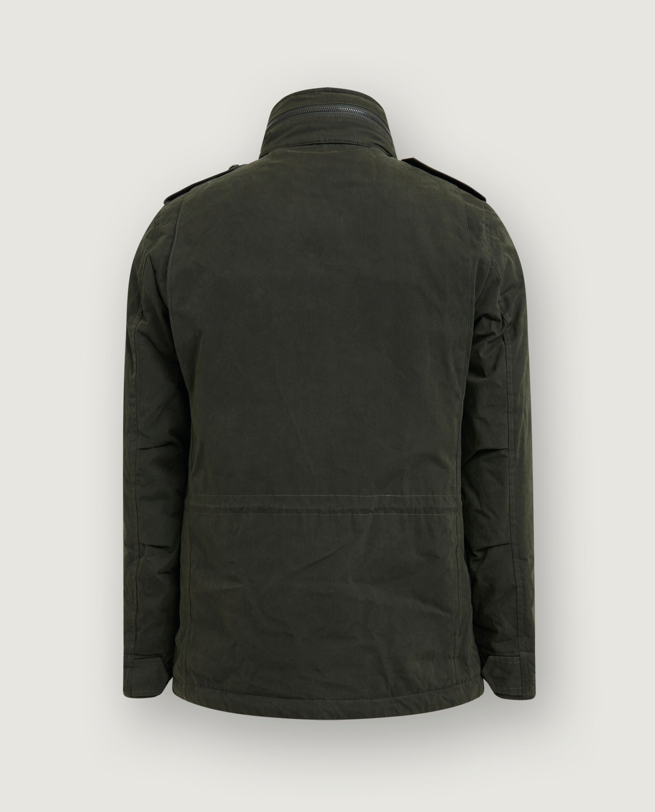 Katoen Mix Field Jacket - Groen