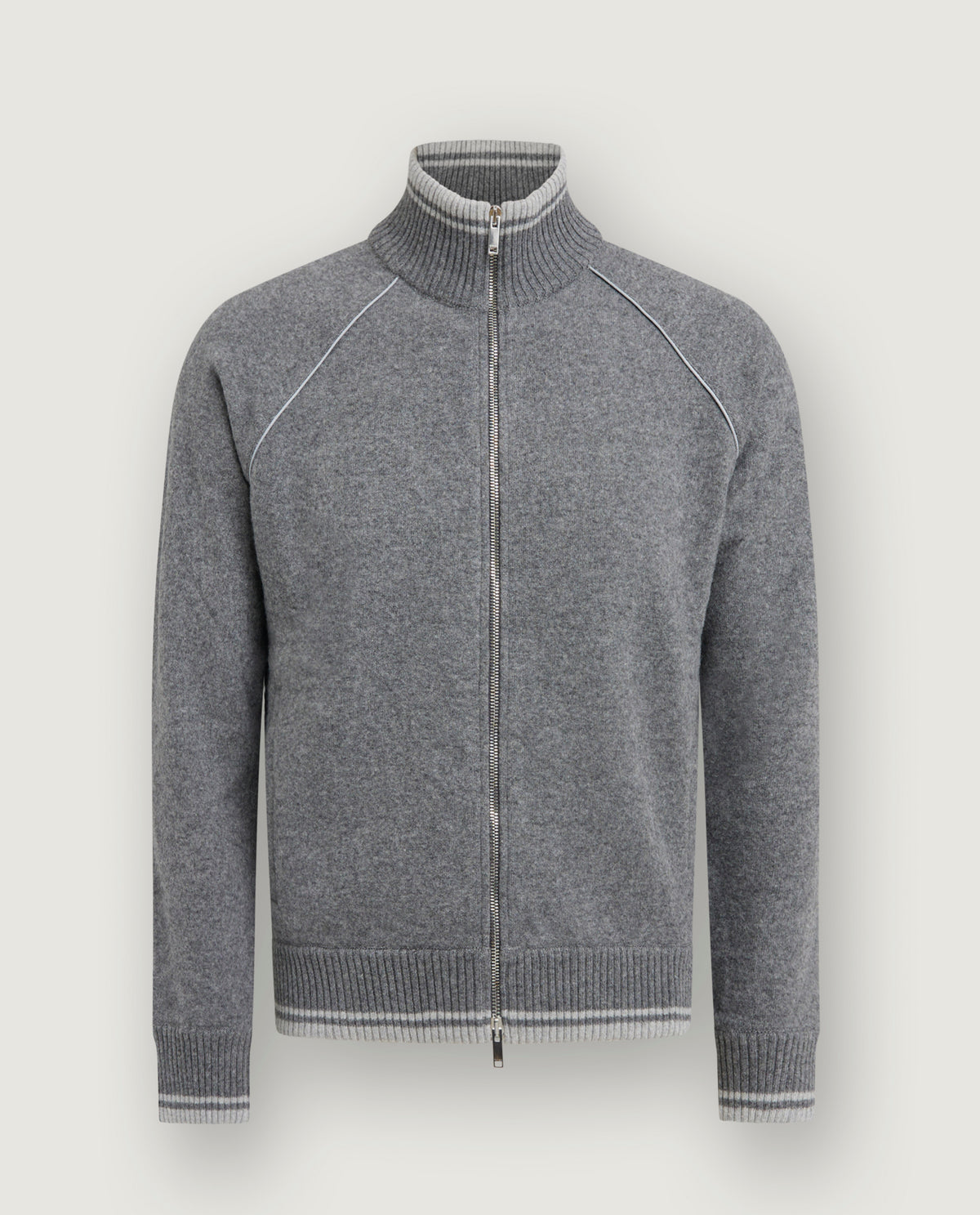 Wol Cashmere Raglan Vest - Grijs