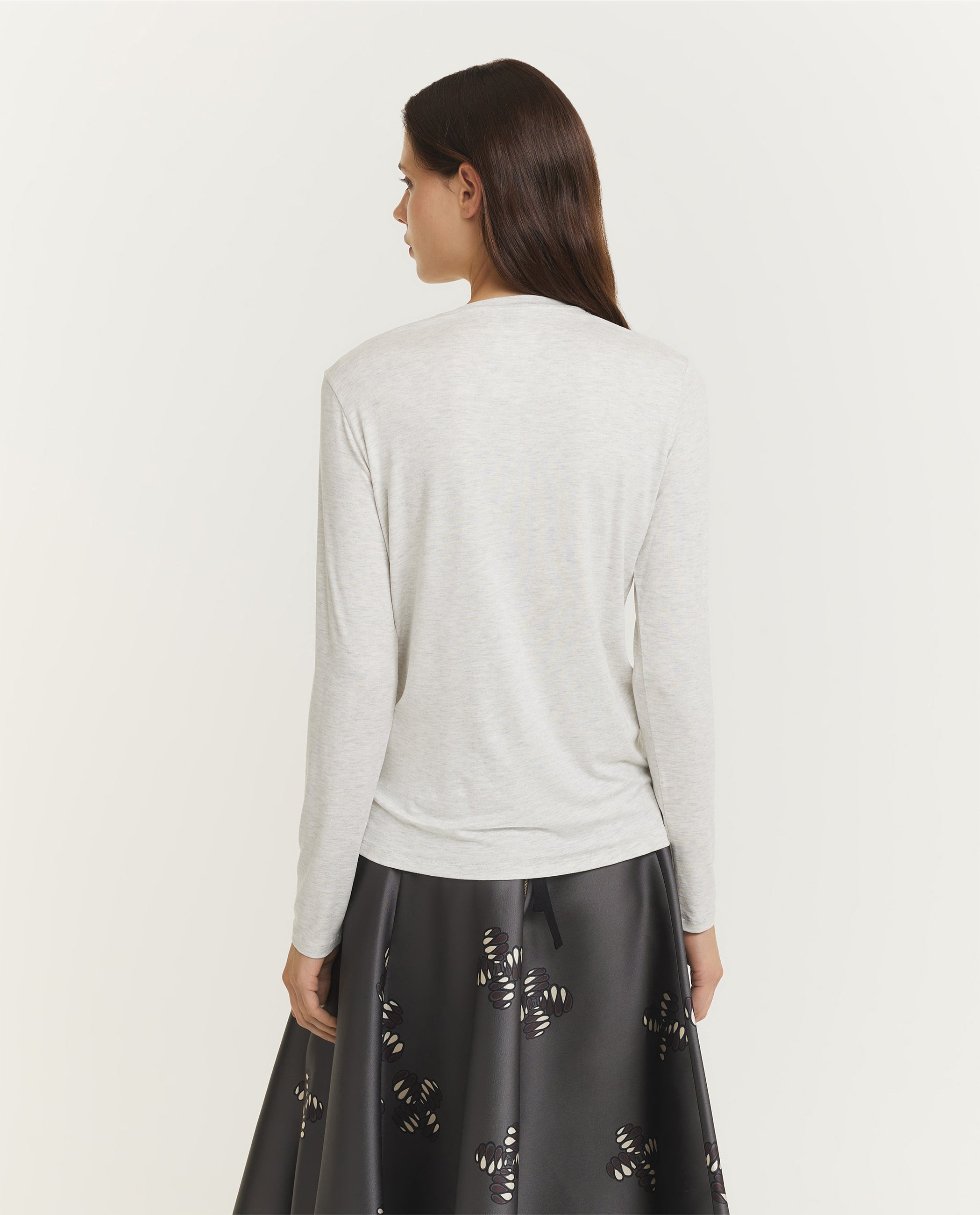 Lange Mouwen T-Shirt - Lichtgrijs