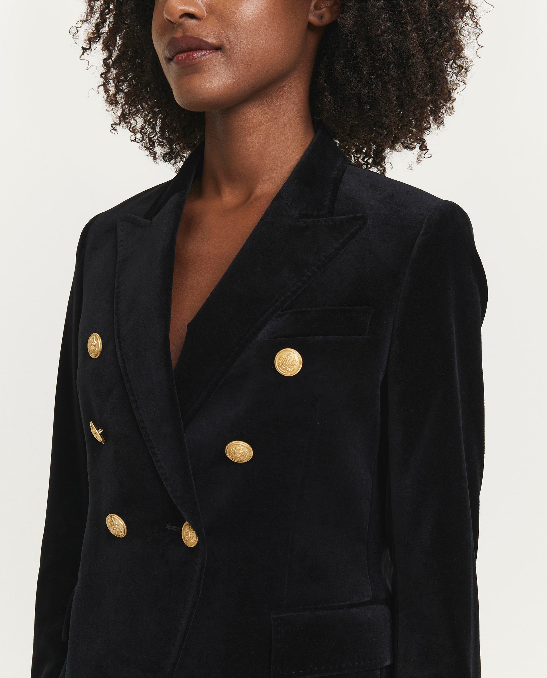 Cotton velvet blazer