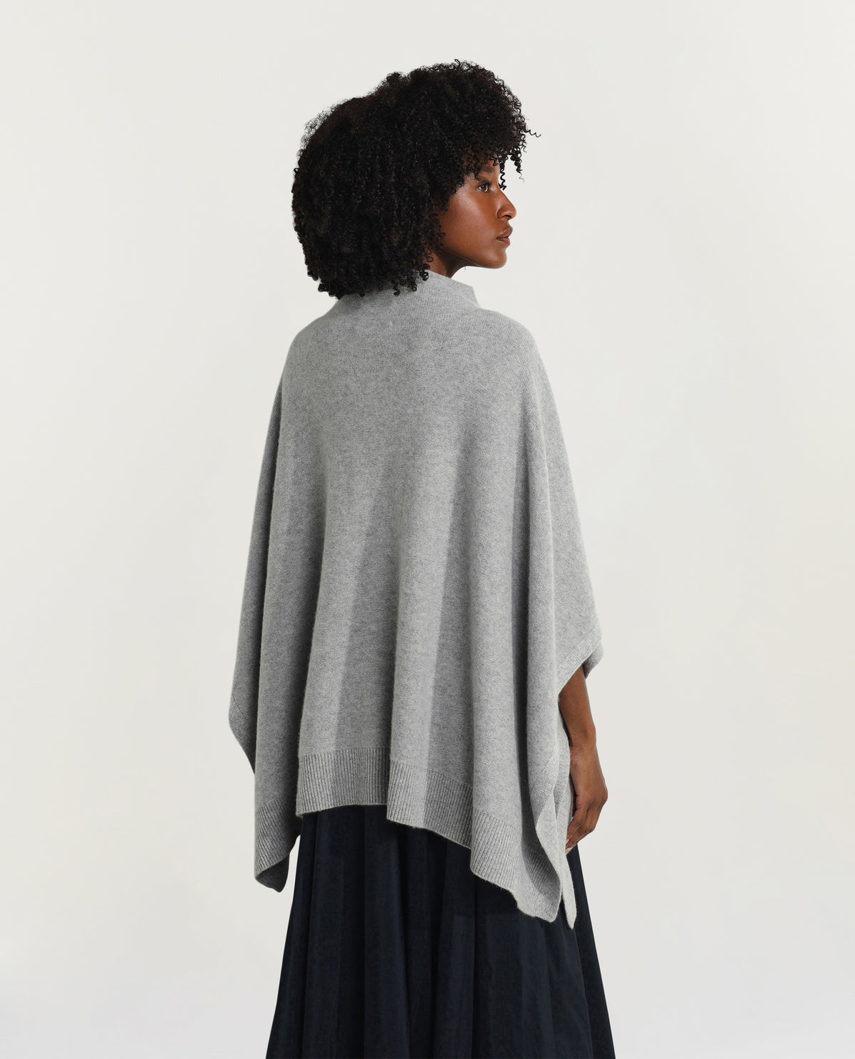 Cashmere poncho