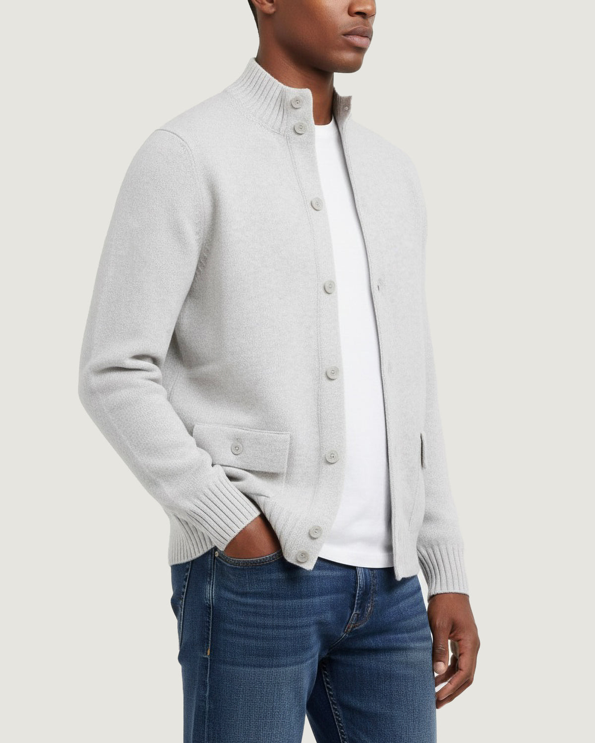 Wool Cashmere Cardigan