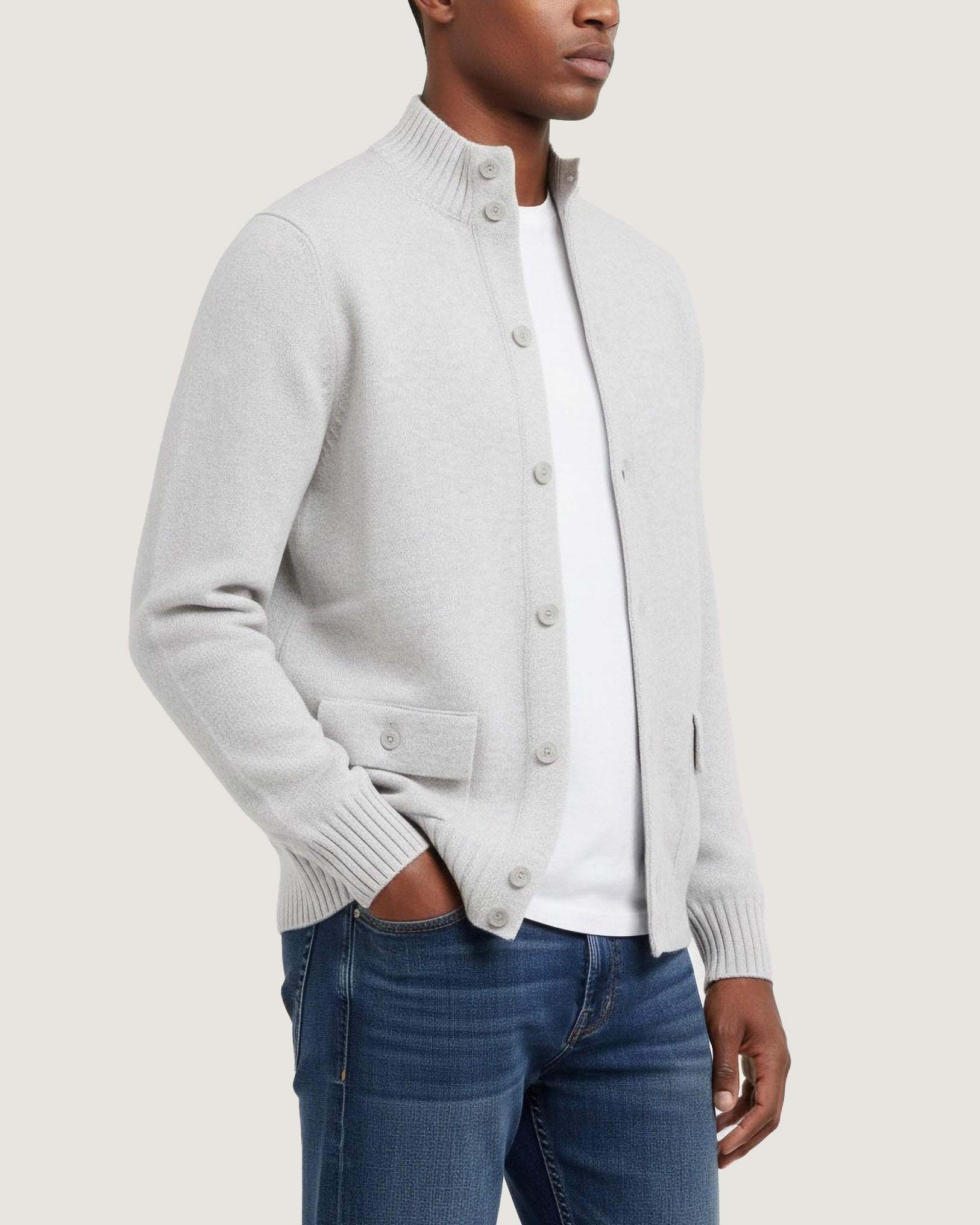 Wool Cashmere Cardigan