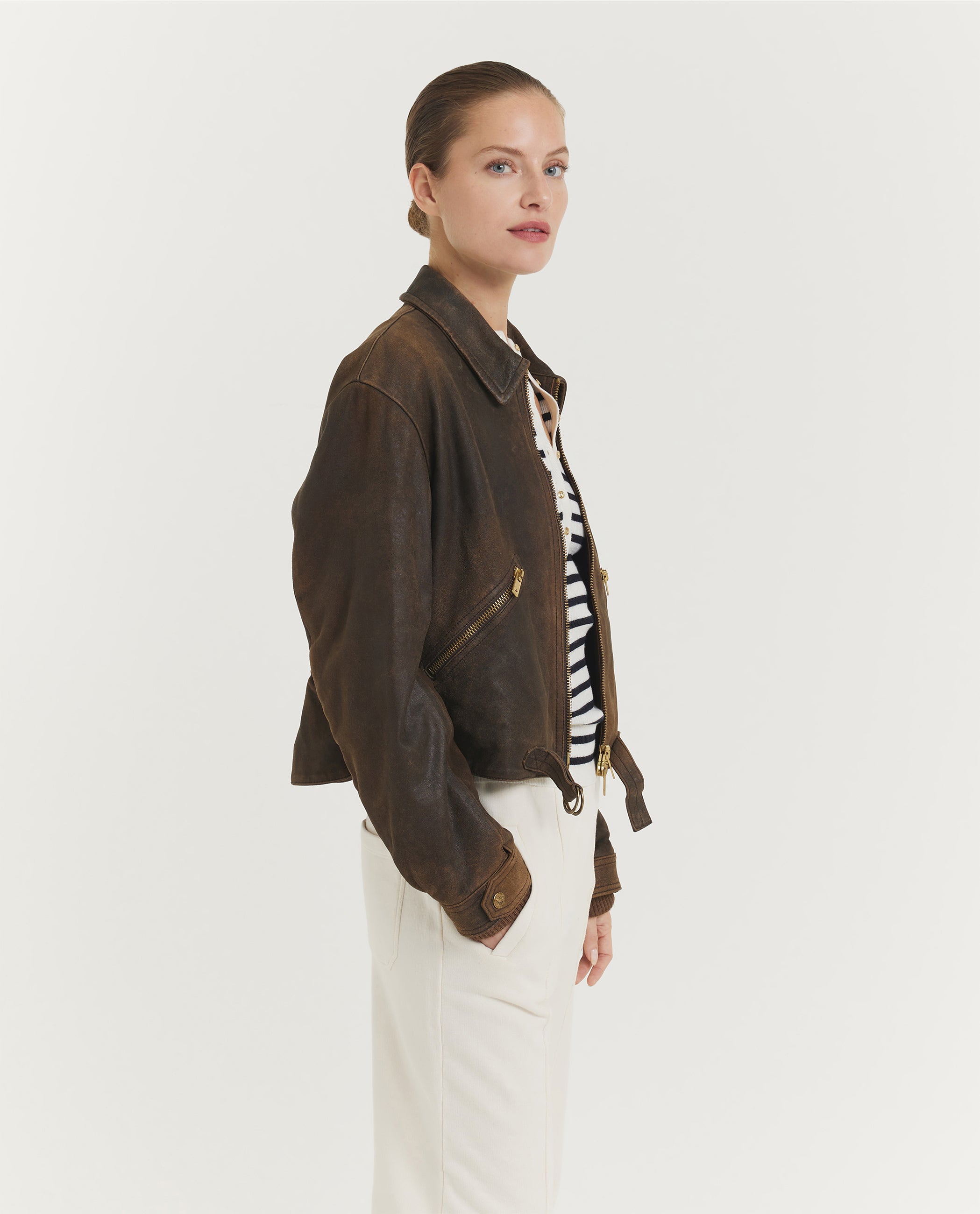 Short Leather Jacket