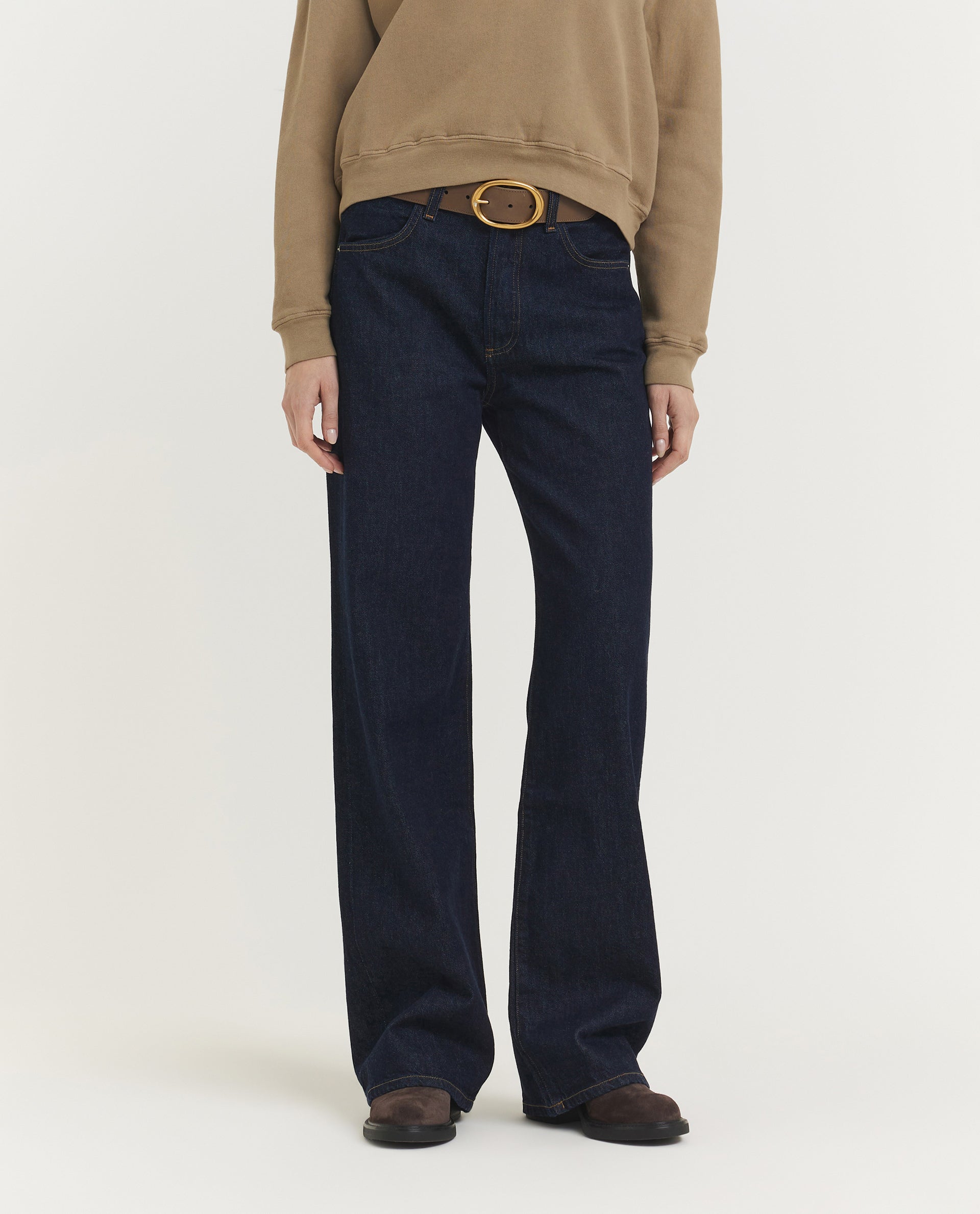 Annina Wijde Jeans - Donkerblauw