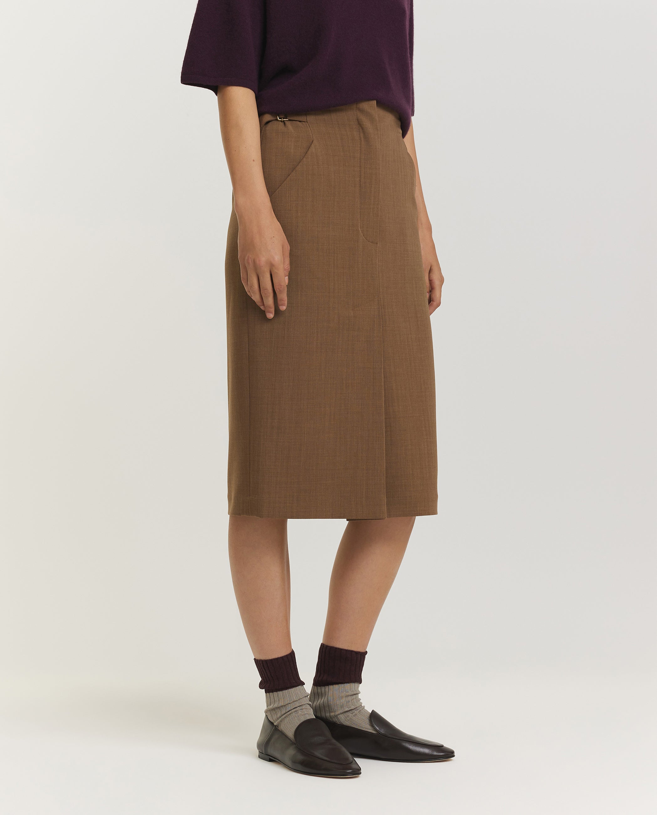 Wool Pencil Skirt
