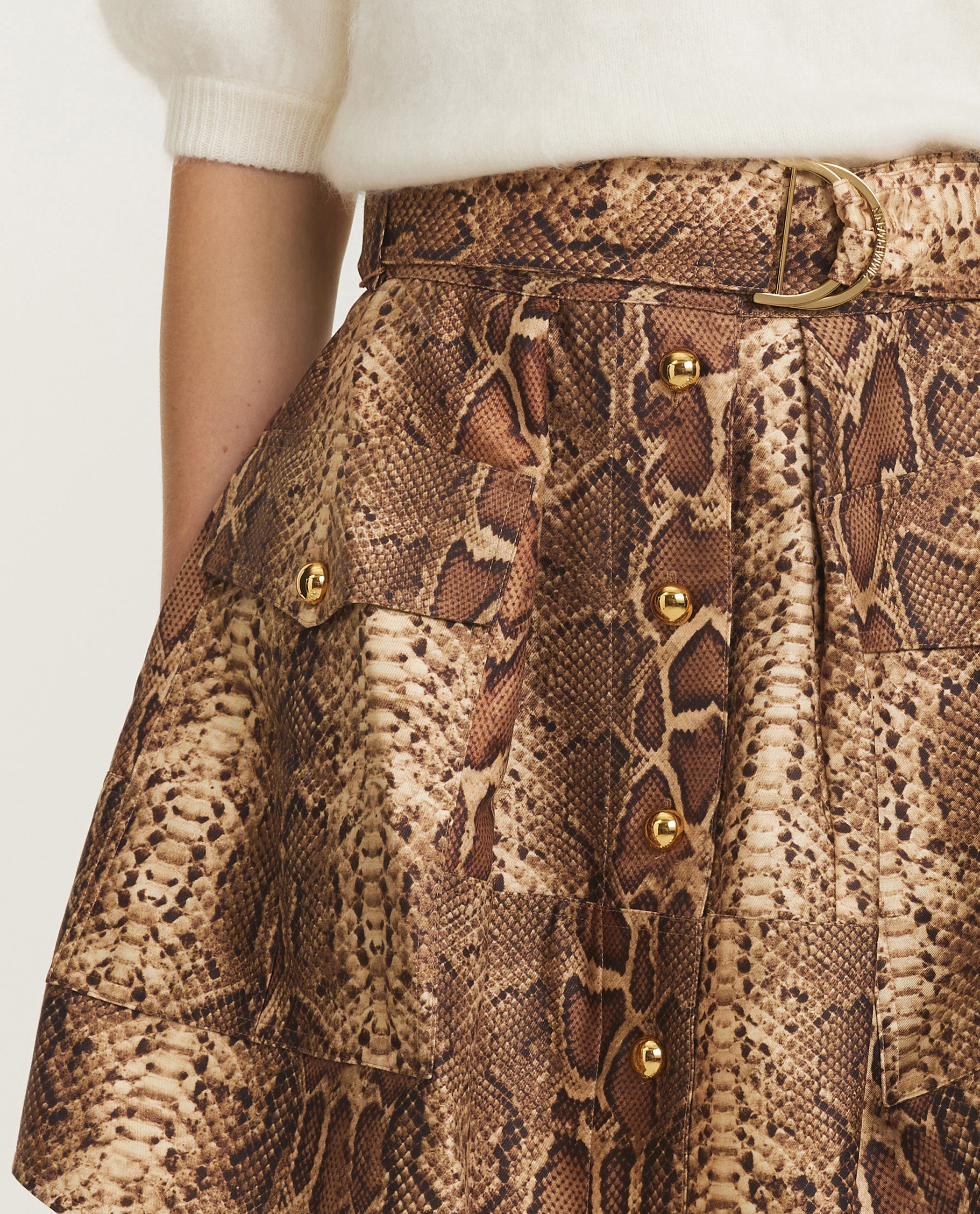 Hypnotic Utility Mini Skirt