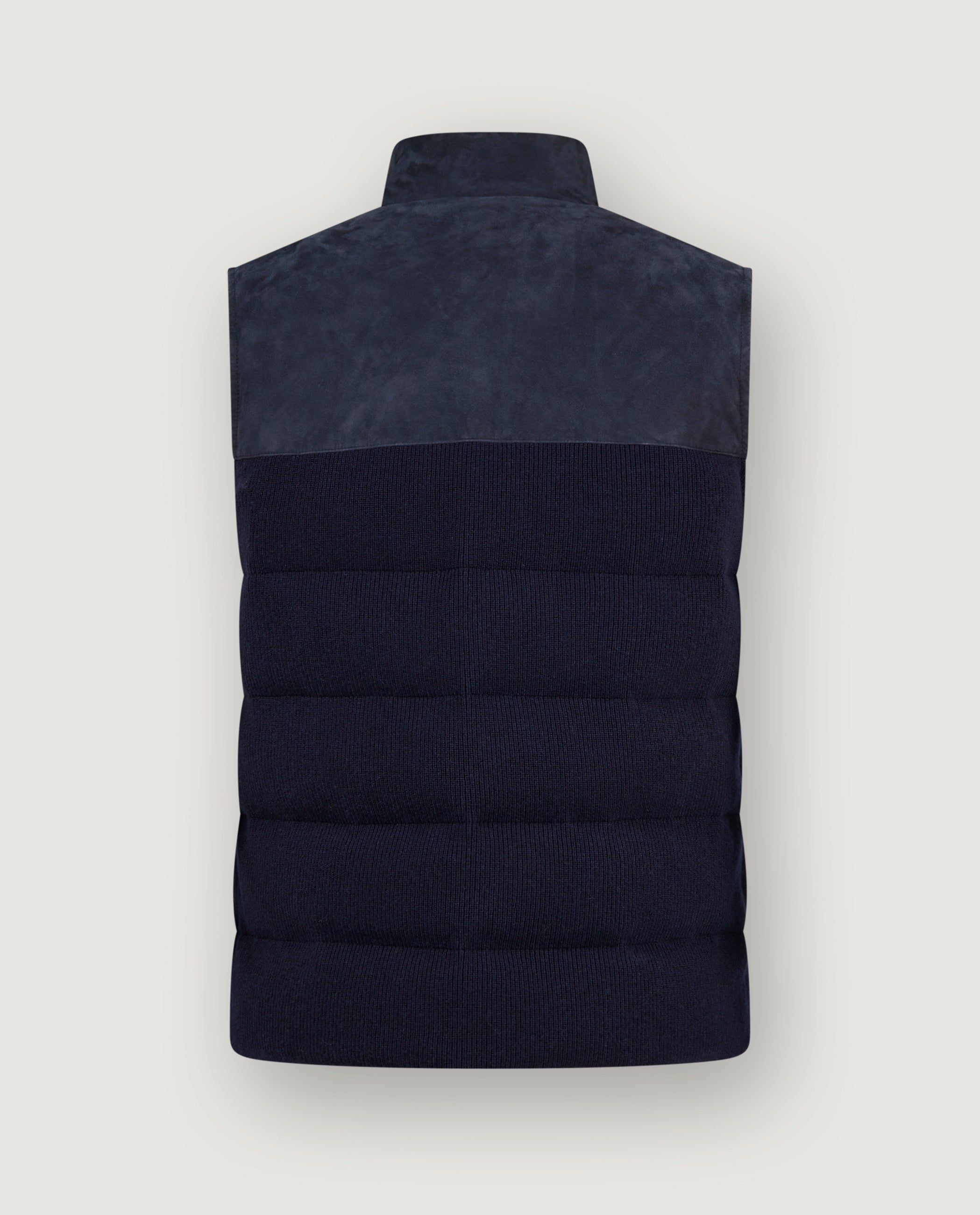 Cashmere Semi Bodywarmer - Donkerblauw
