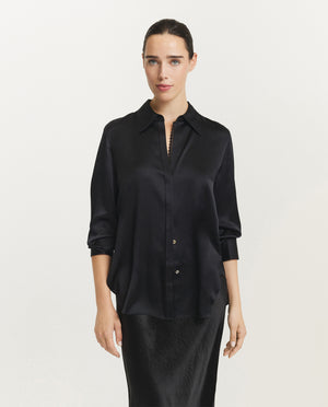 Lace Trim Relaxed Shirt