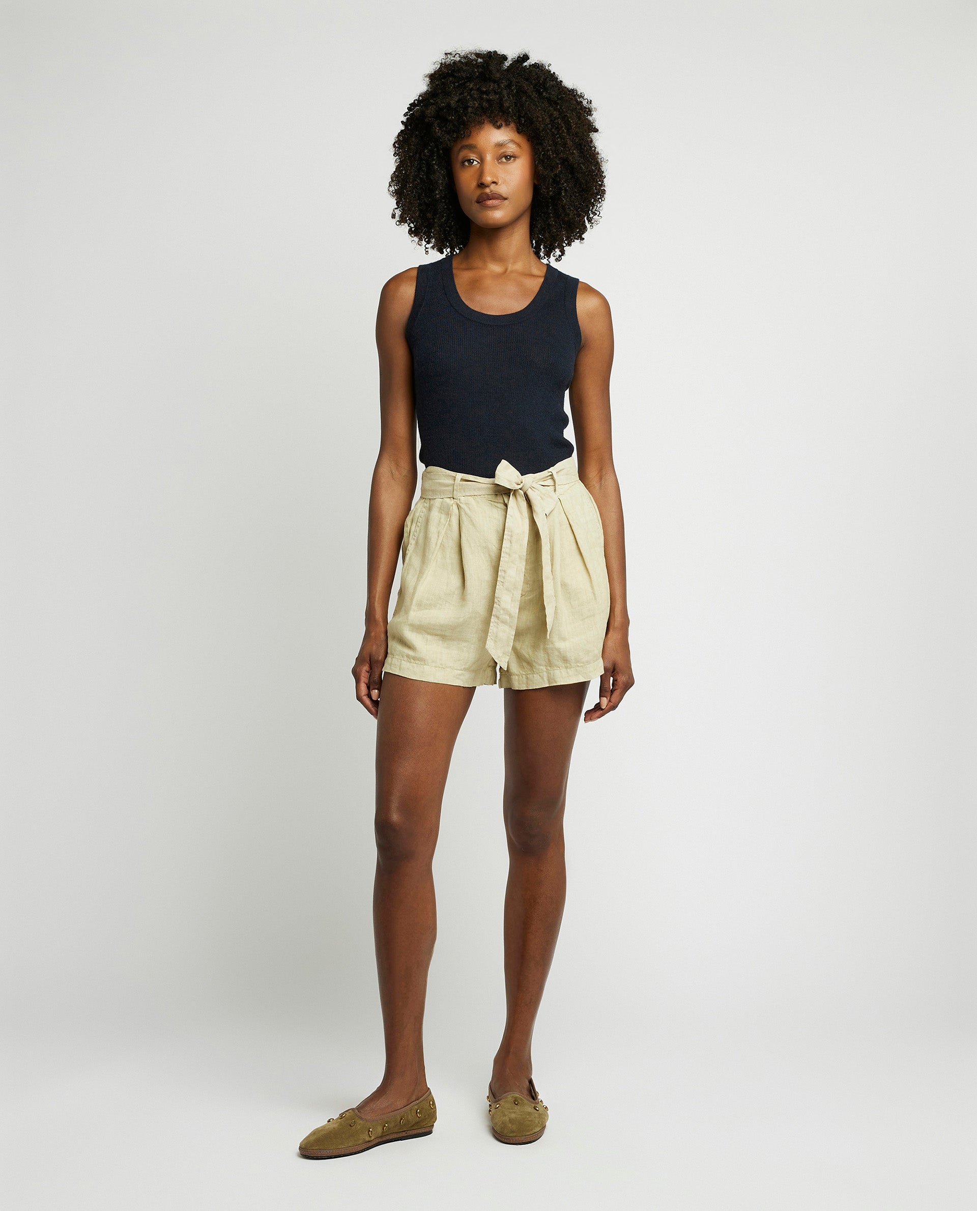 Linen shorts