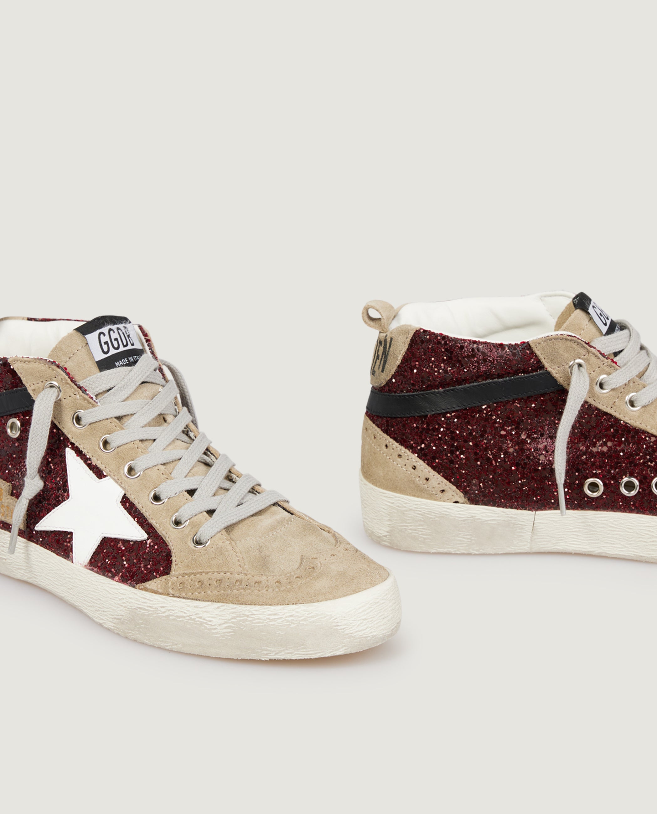 Mid Star Glitter Sneakers