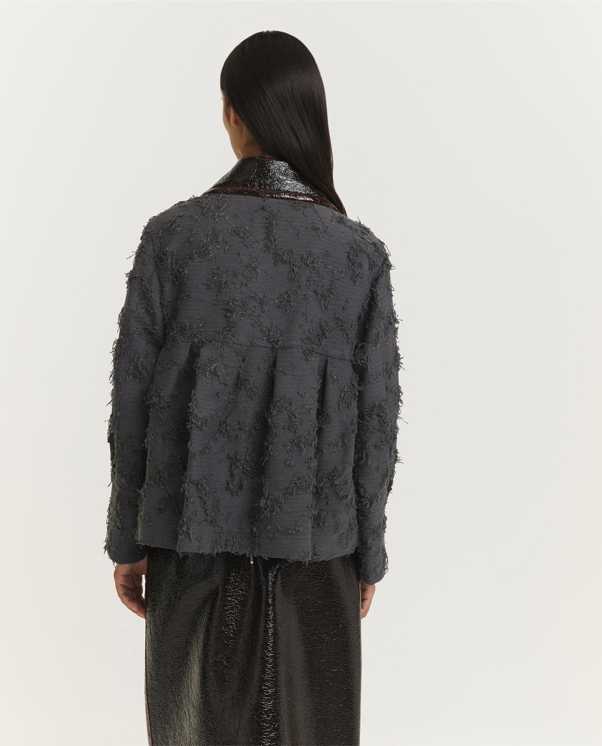 Destructed Jacquard Jacket