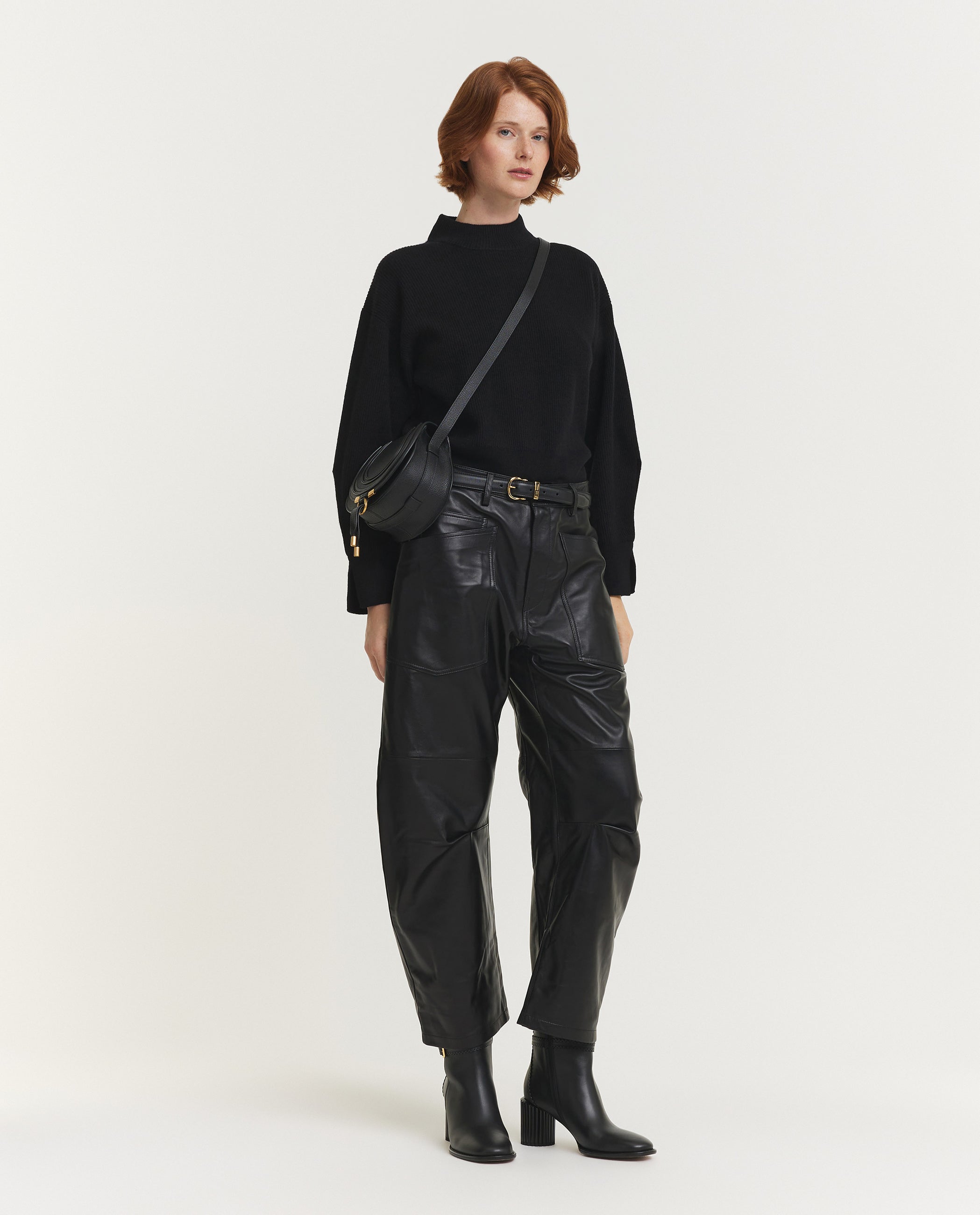 Split Sleeve Mock Sweater