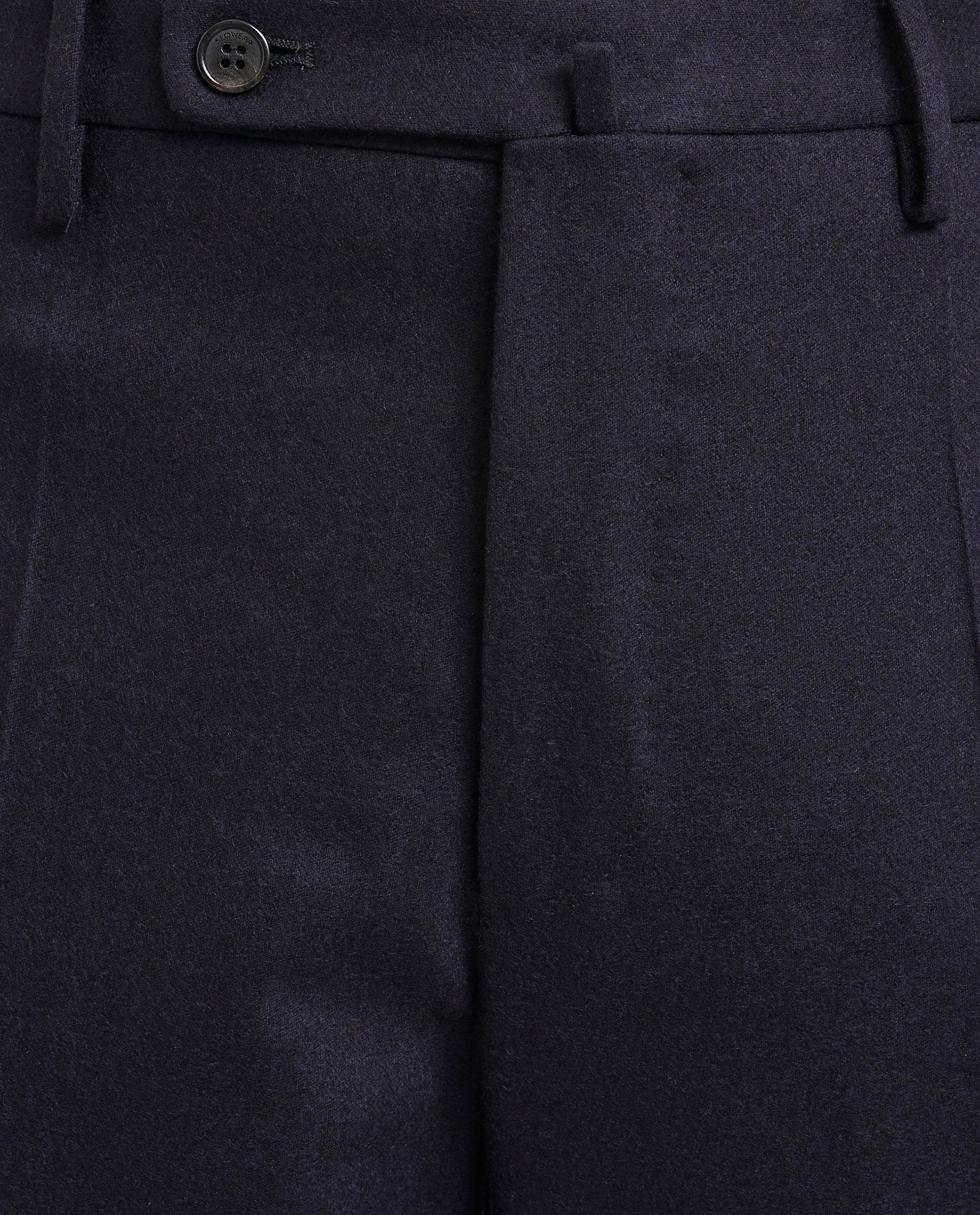 Wool Cashmere Flannel Trousers