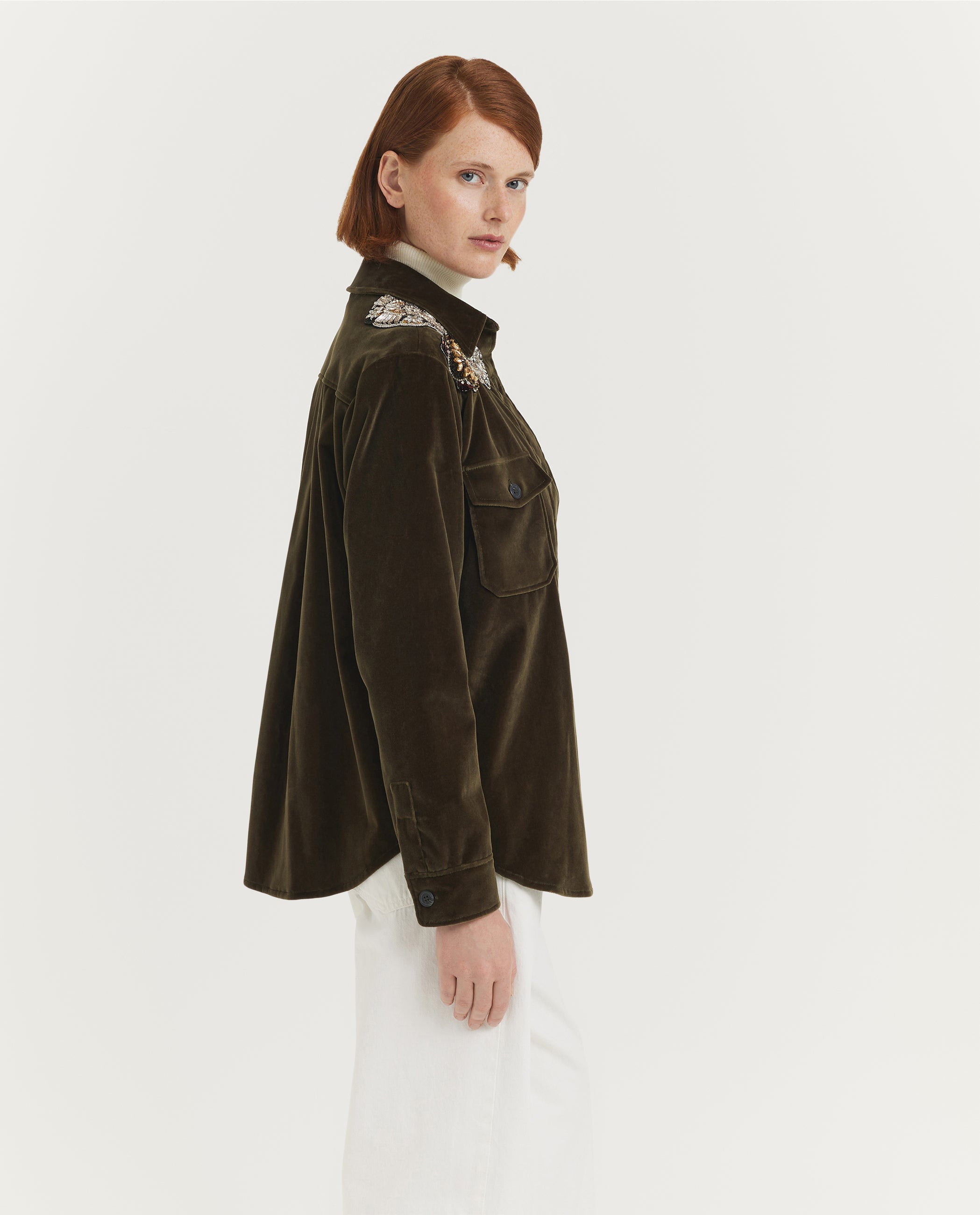 Geborduurd Boyfriend Jack - Groen