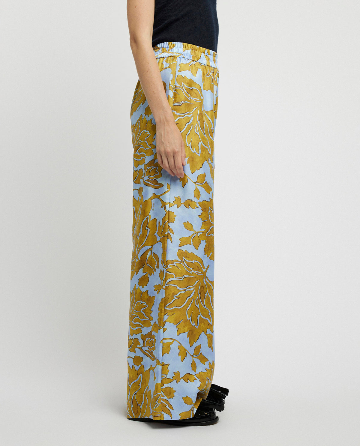 Silk palazzo pants