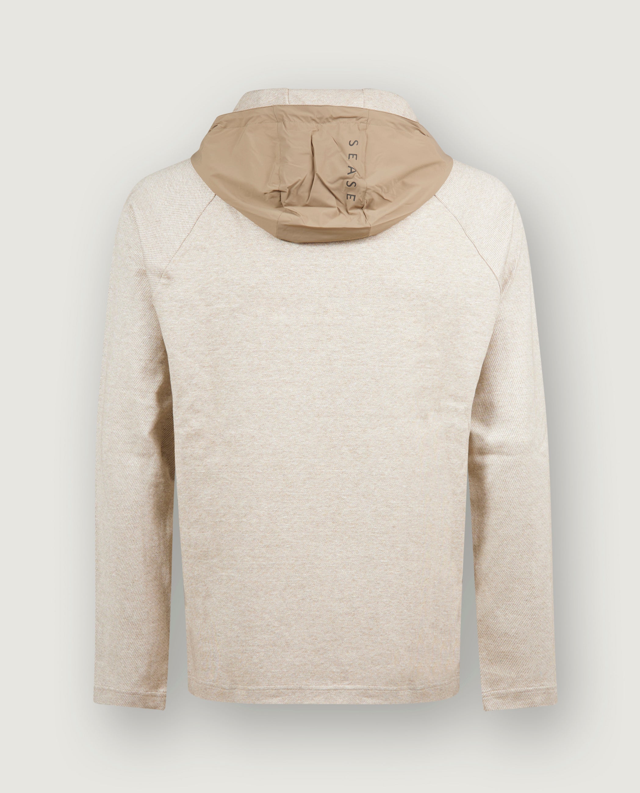 Linen Blend Raglan Hoodie