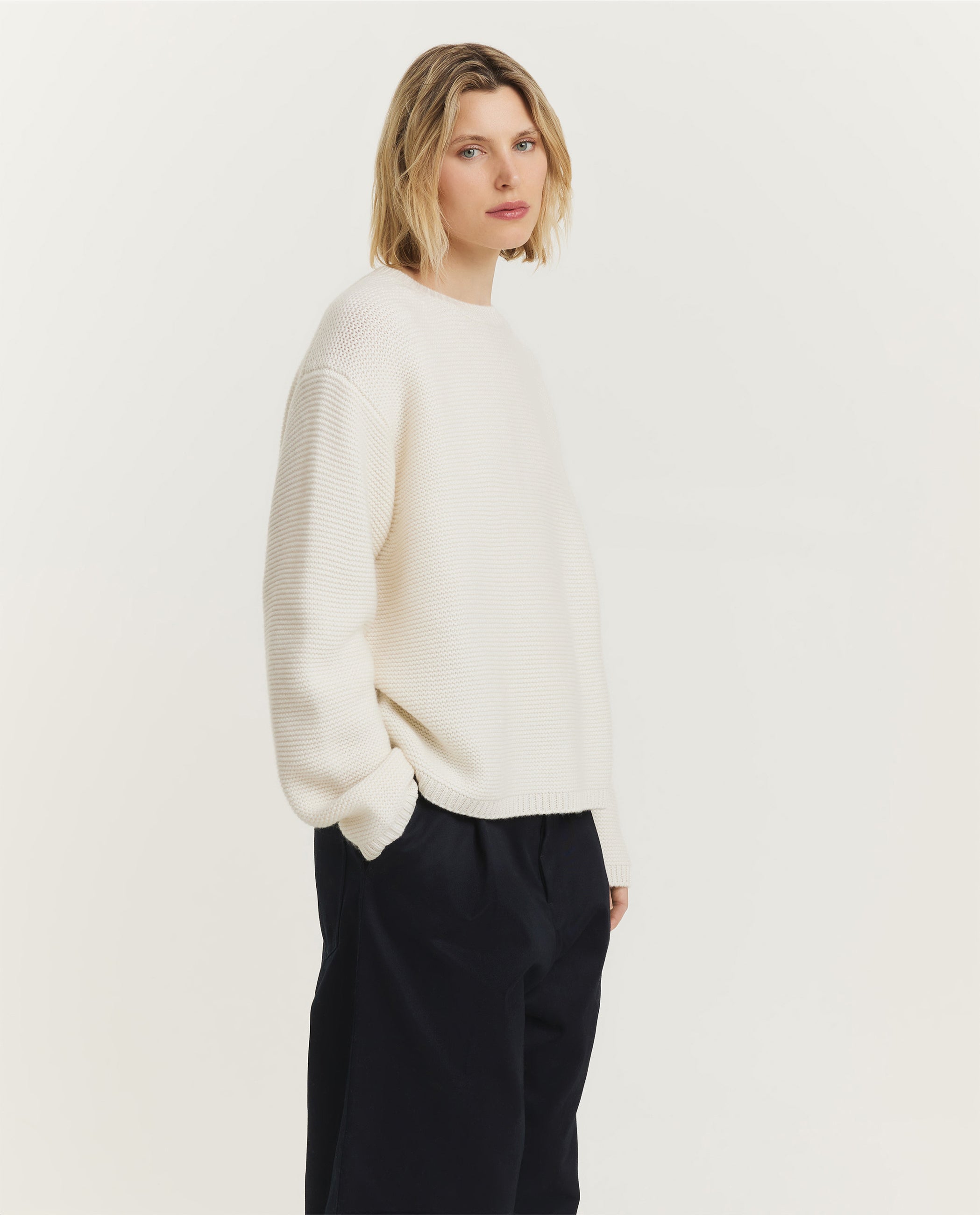 Coarse Cashmere Sweater