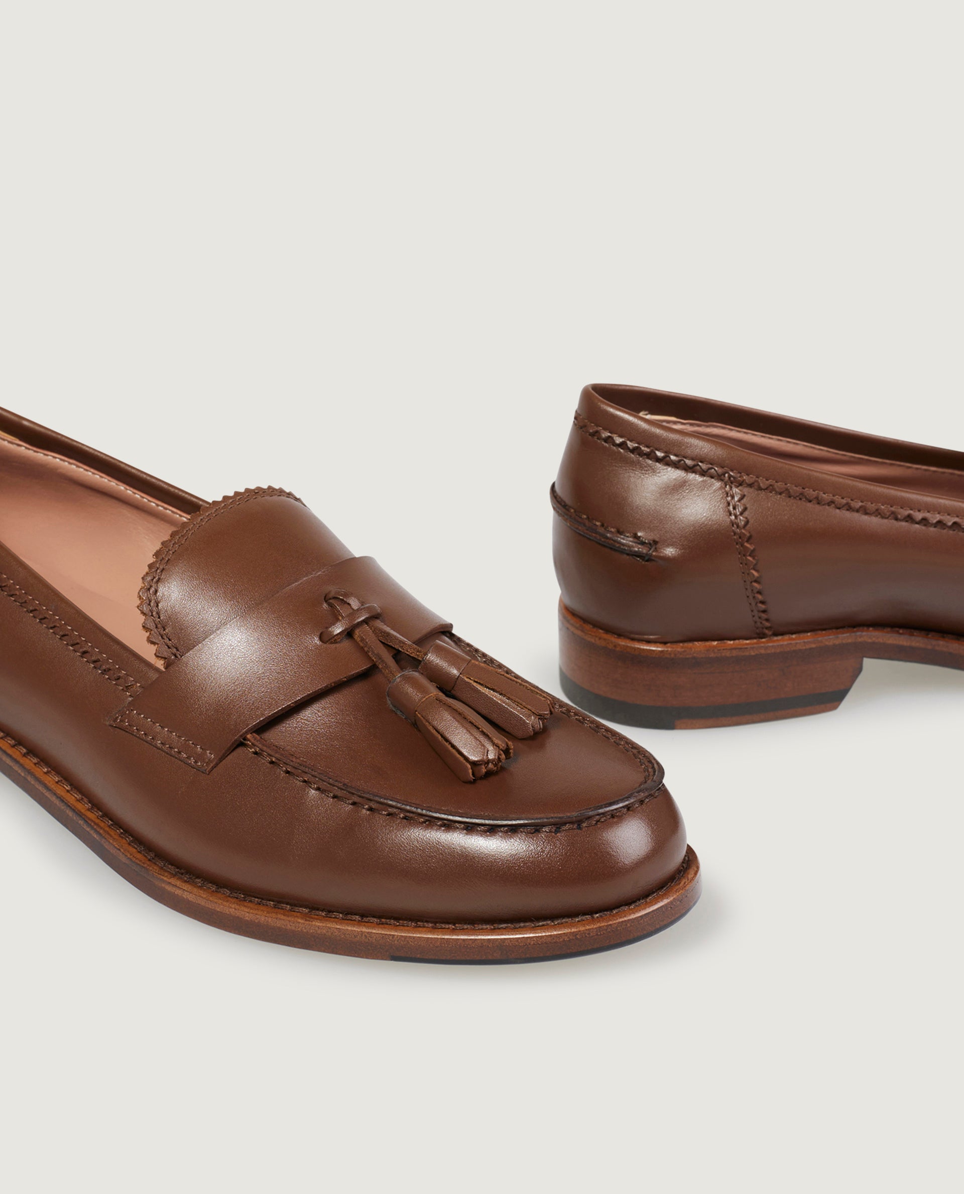 Leather loafers