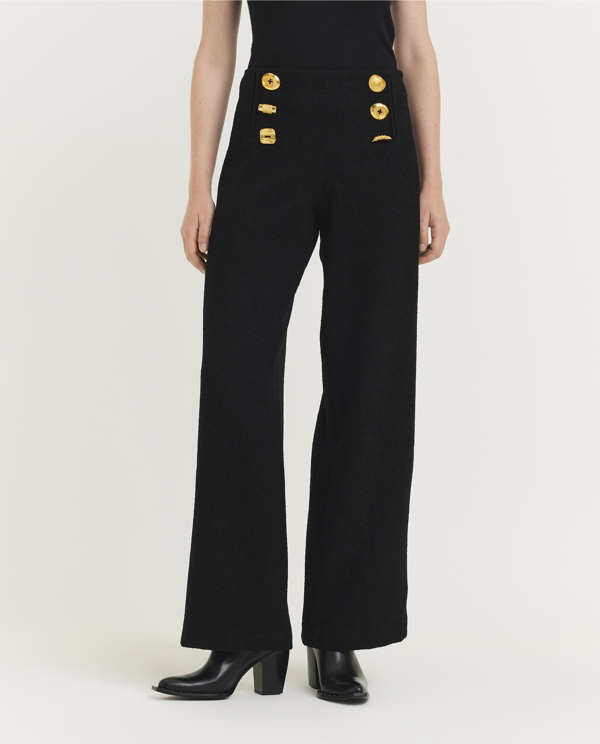 Wollen Bijou Pantalon - Zwart