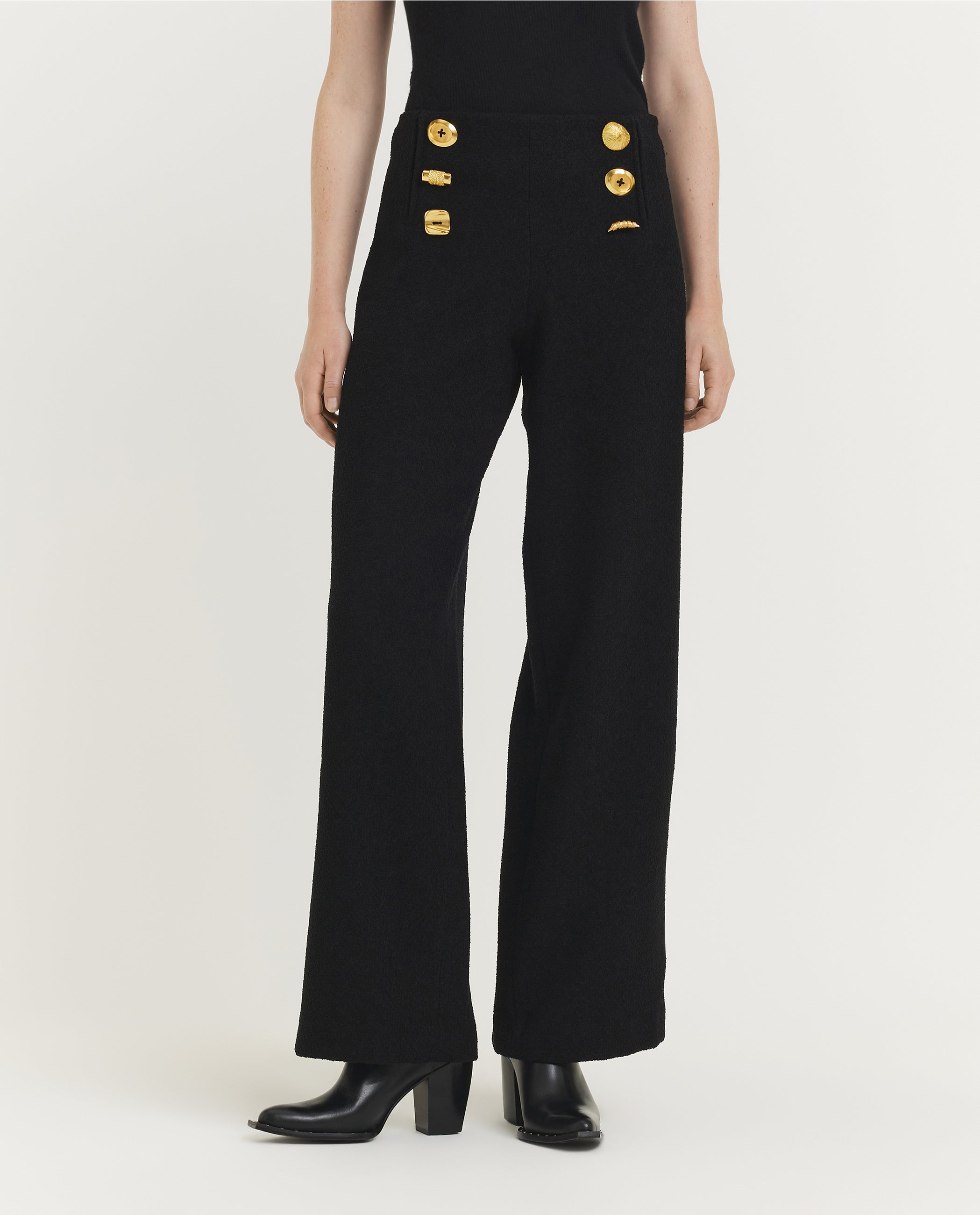 Wollen Bijou Pantalon - Zwart