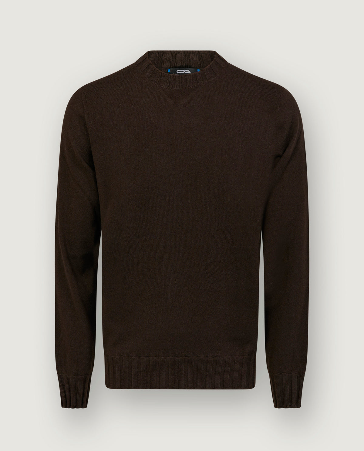 Cashmere Ronde Hals Trui - Bruin