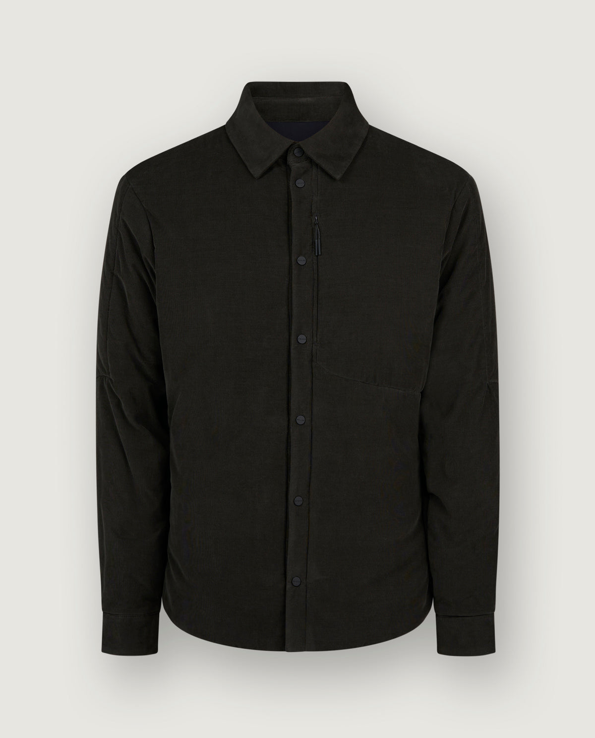 Katoenen Gewatteerd Overshirt - Groen