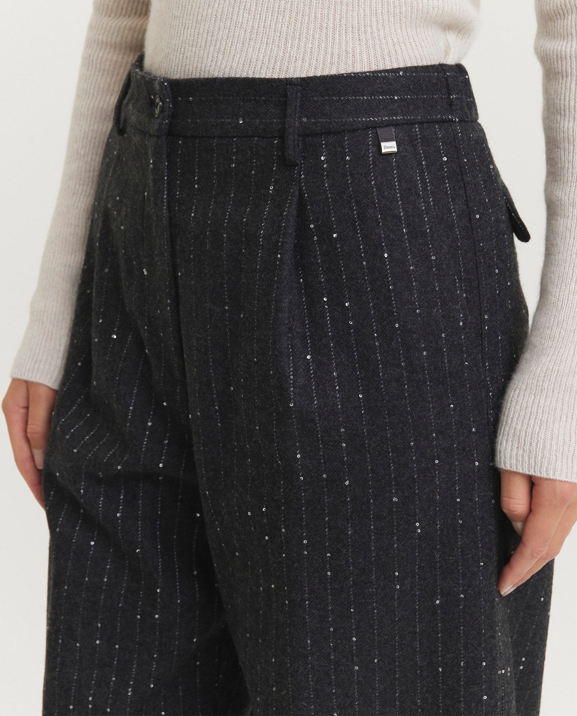 Wool blend pants