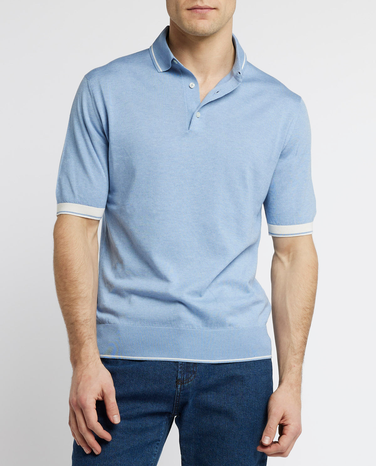 Gebreid Polo-Shirt