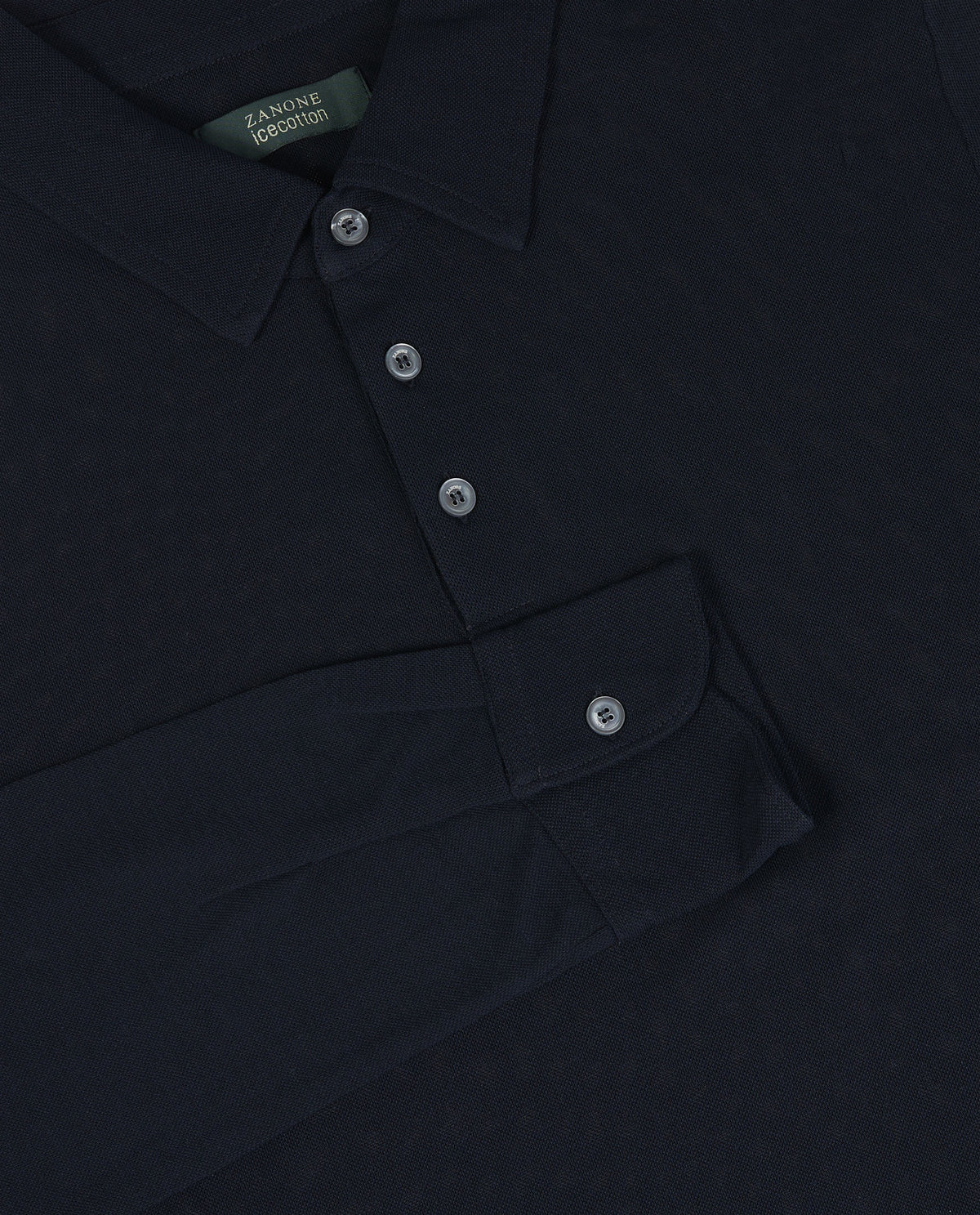 Pique Ice Cotton Polo - Donkerblauw