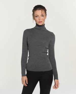 Wool turtle neck sweater