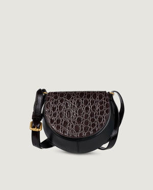 Leather Arc Saddle Bag