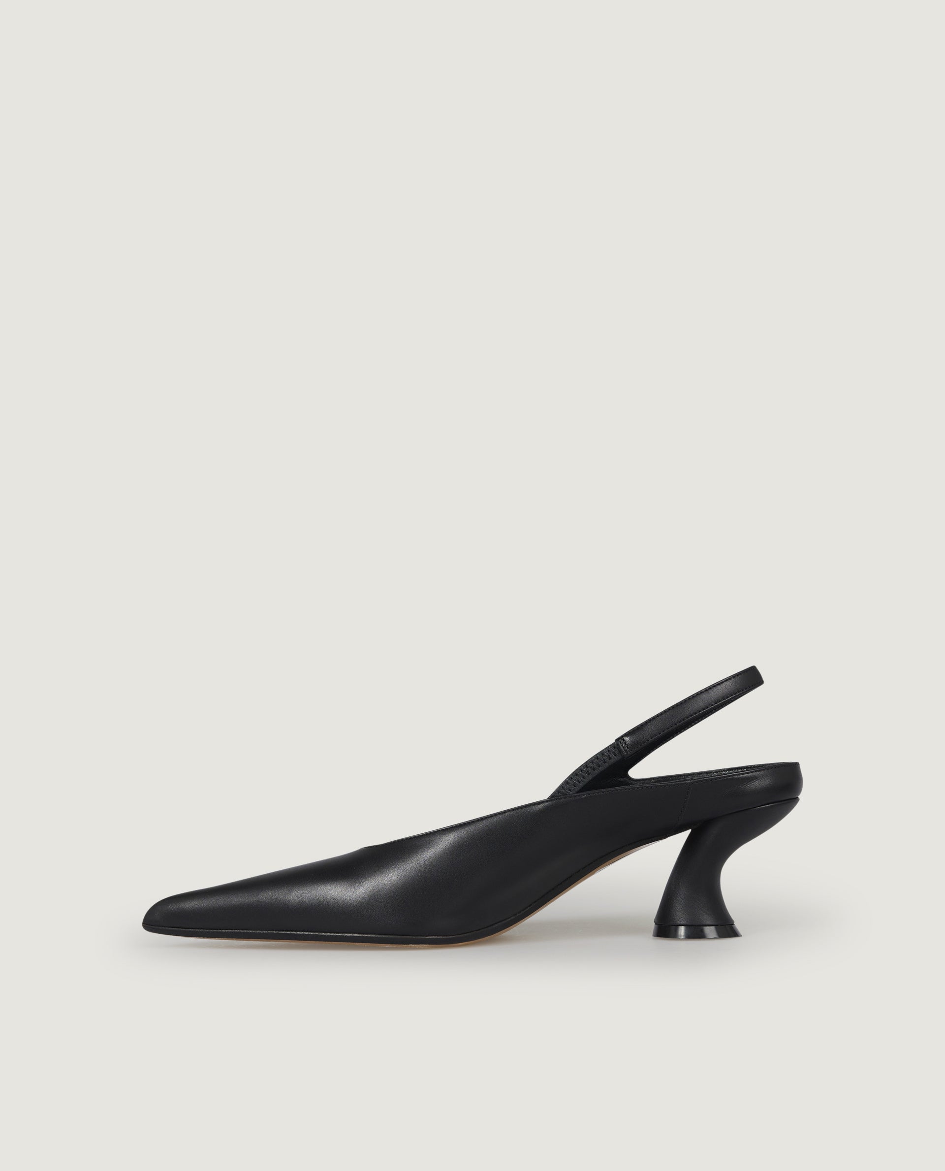 Leren slingbacks