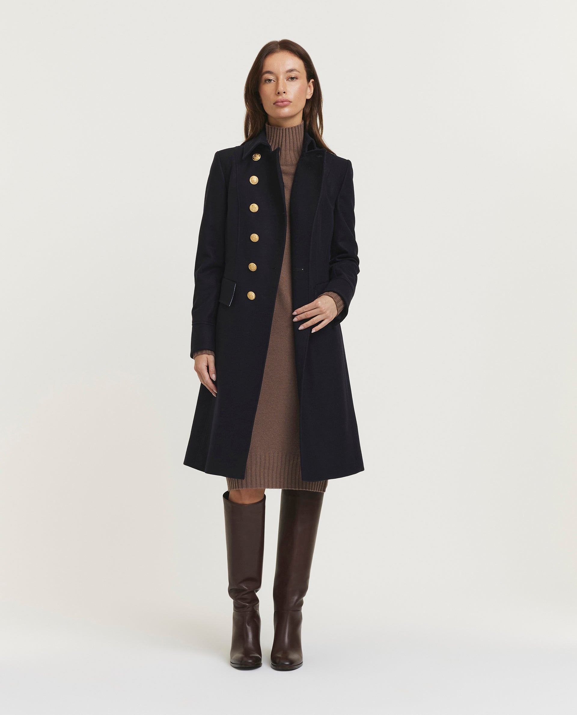 Wool-cashmere dress